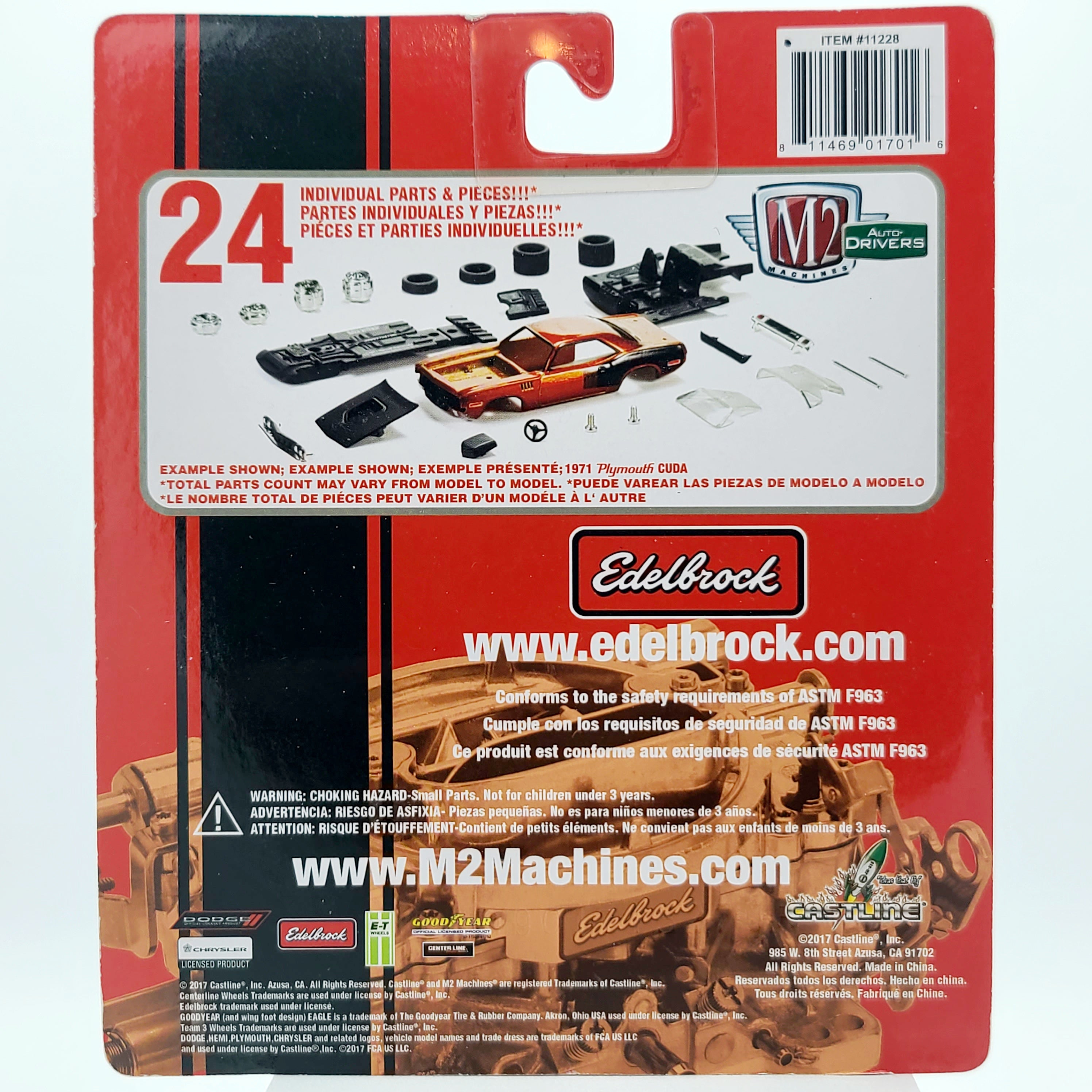 M2 Machines '57 Chrysler 300C - 1:64, Edelbrock (2017 M2 Auto-Drivers Release 49)