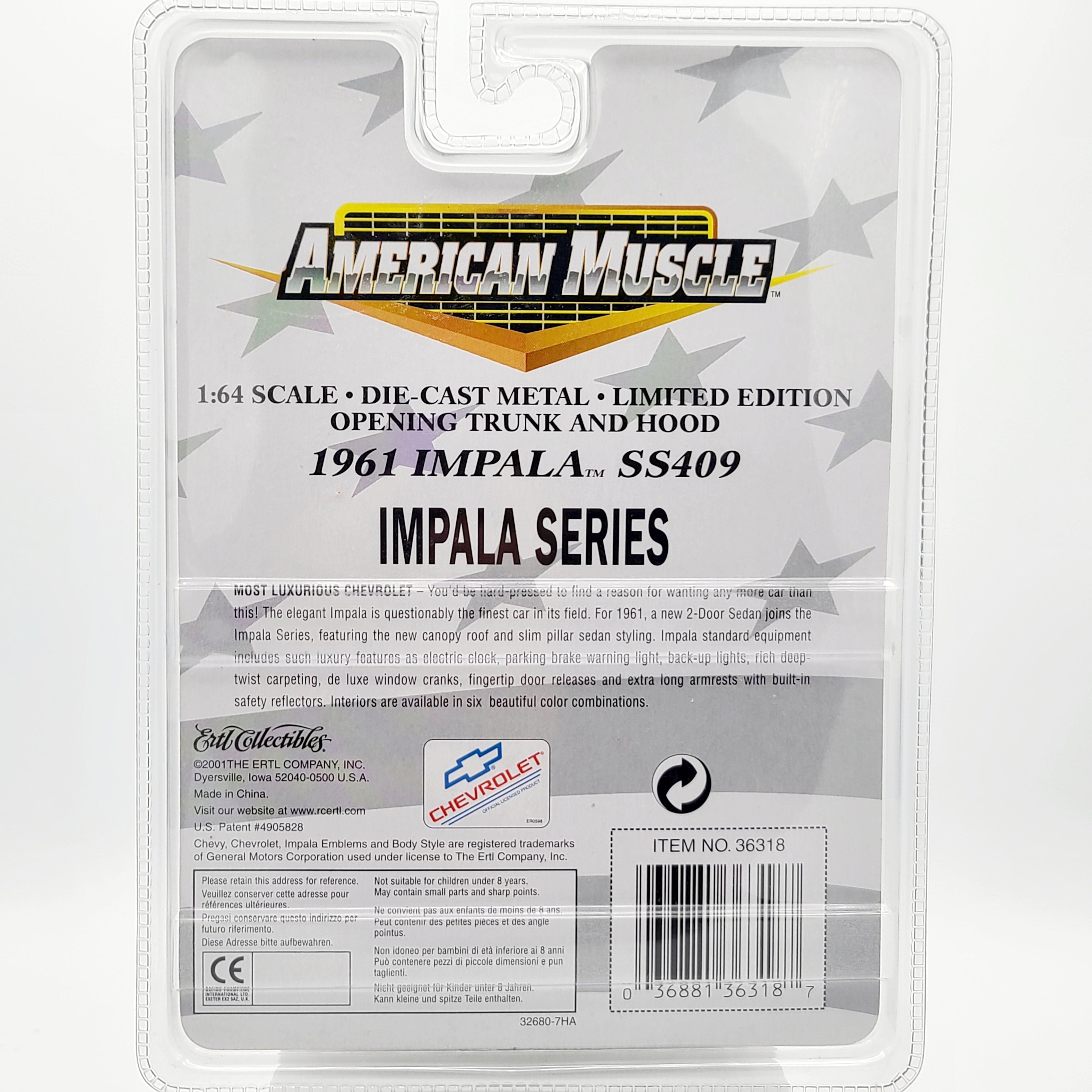 ERTL '69 Chevrolet Impala SS 409, 1:64 (2000 American Muscle - Limited Edition)