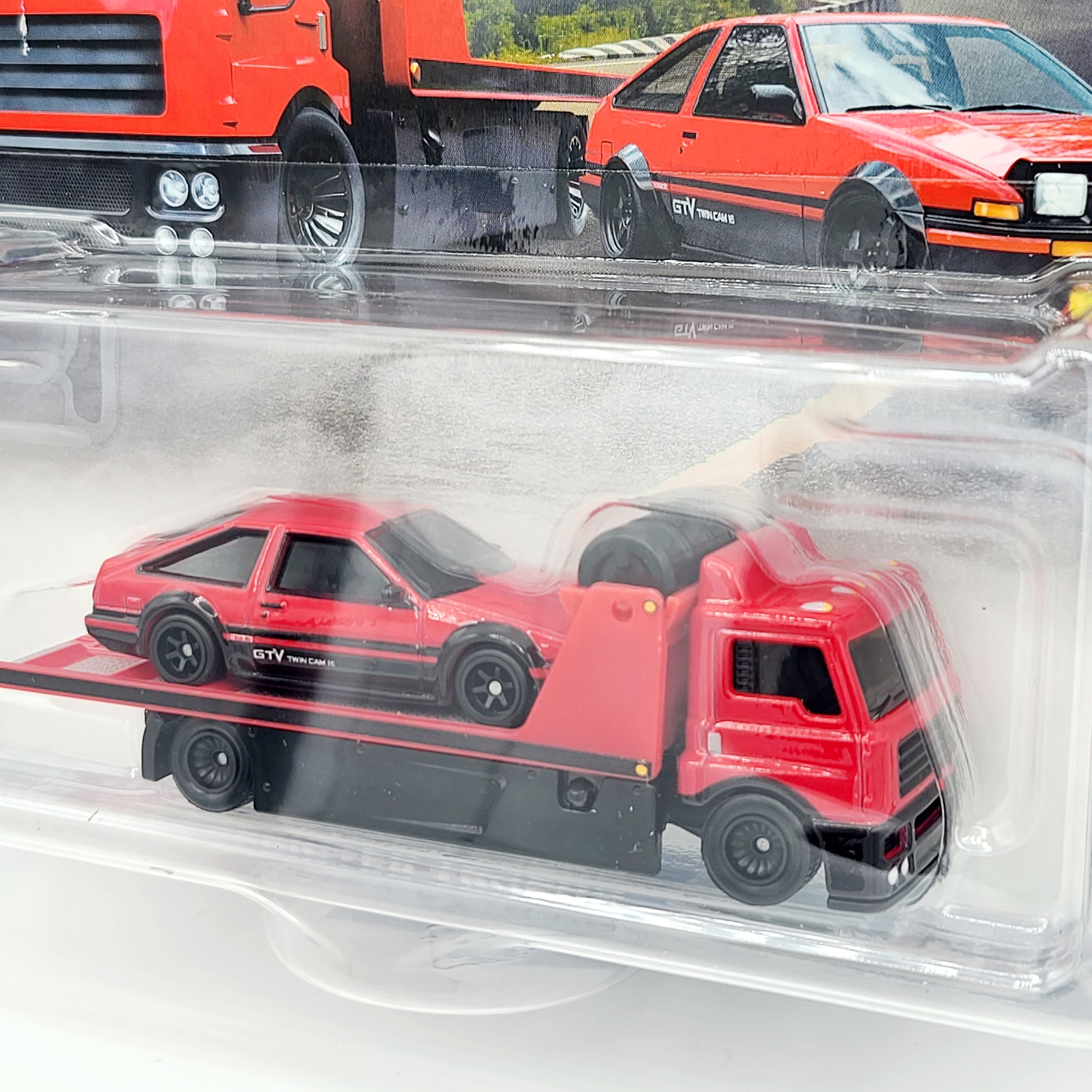 Hot Wheels Team Transport - Toyota AE86 Sprinter Trueno & Fleet Street Truck (2025 Team Transport Mix 4 H, Car Culture)