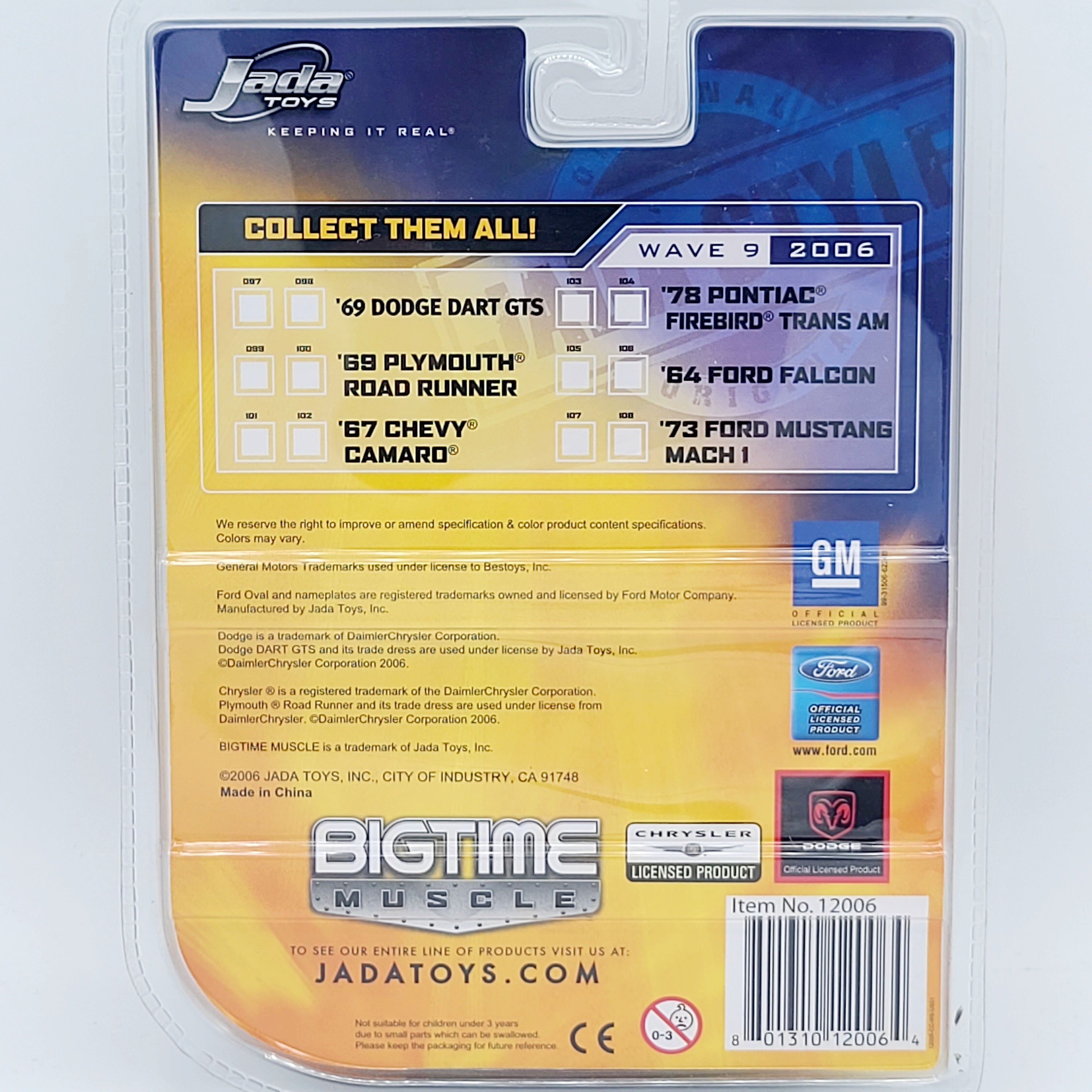 Jada Toys '69 Plymouth Road Runner - 1:64, Green (2006 Bigtime Muscle - Wave 9)