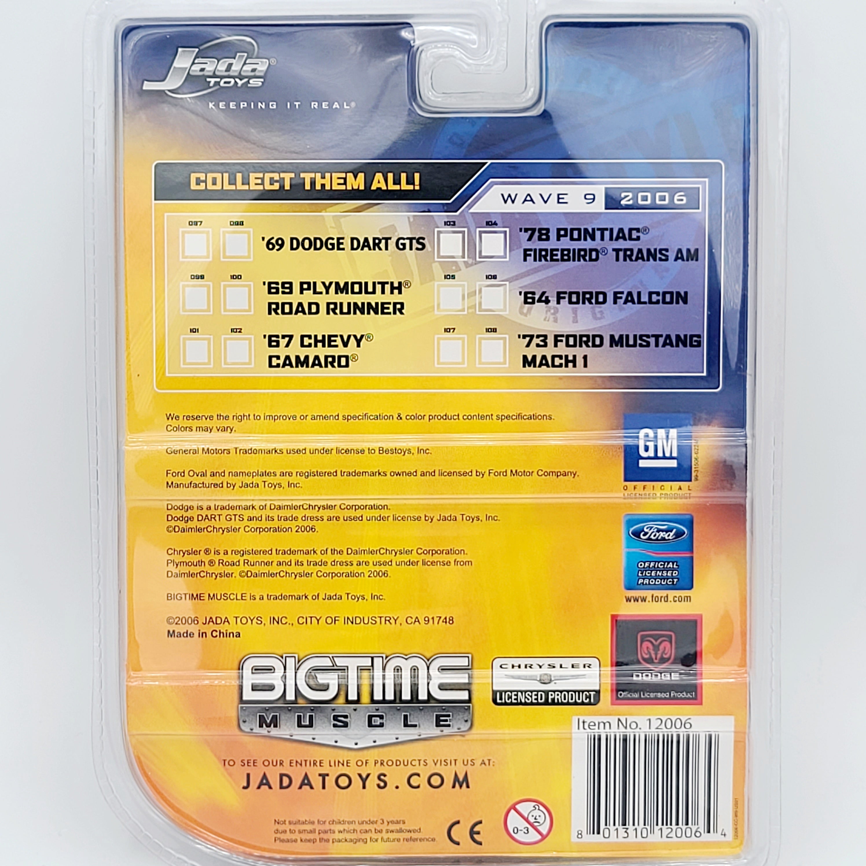 Jada Toys '69 Plymouth Road Runner - 1:64, Purple (2006 Bigtime Muscle - Wave 9)