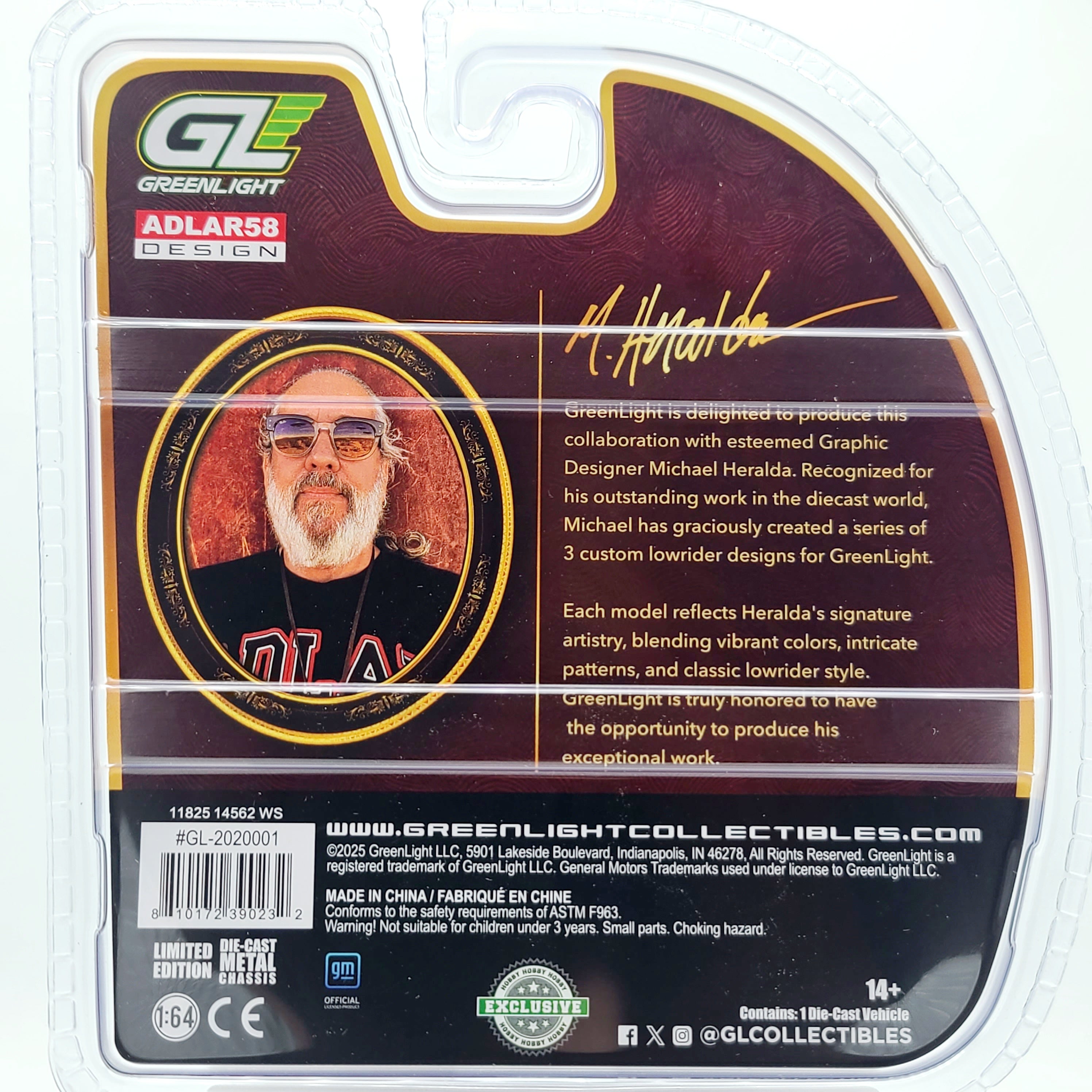 GreenLight '63 Chevrolet Impala Lowrider - 1:64, Michael Heralda Special Edition (2025 Hobby Exclusive)