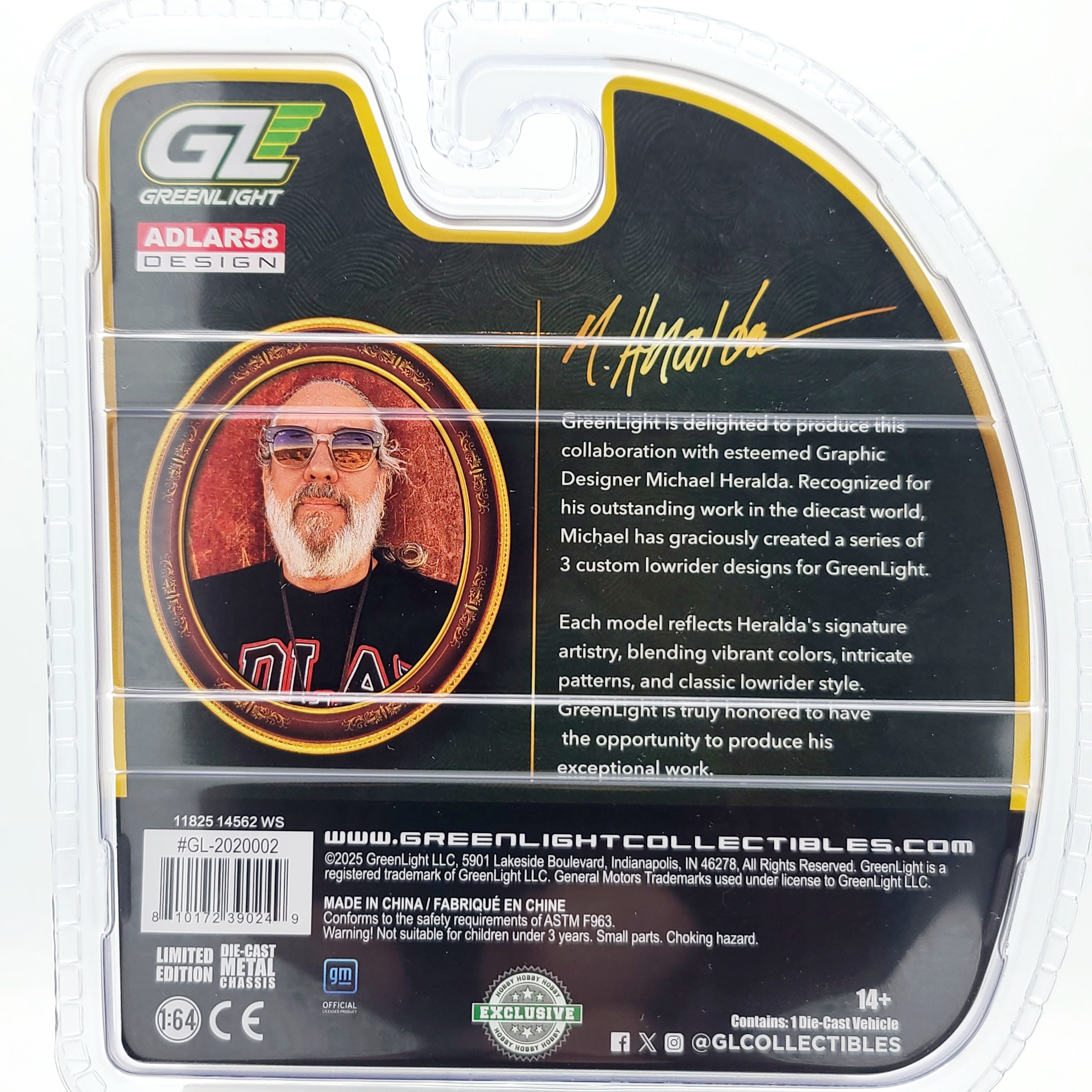 GreenLight '70 Chevrolet Monte Carlo Lowrider - 1:64, Michael Heralda Special Edition (2025 Hobby Exclusive)