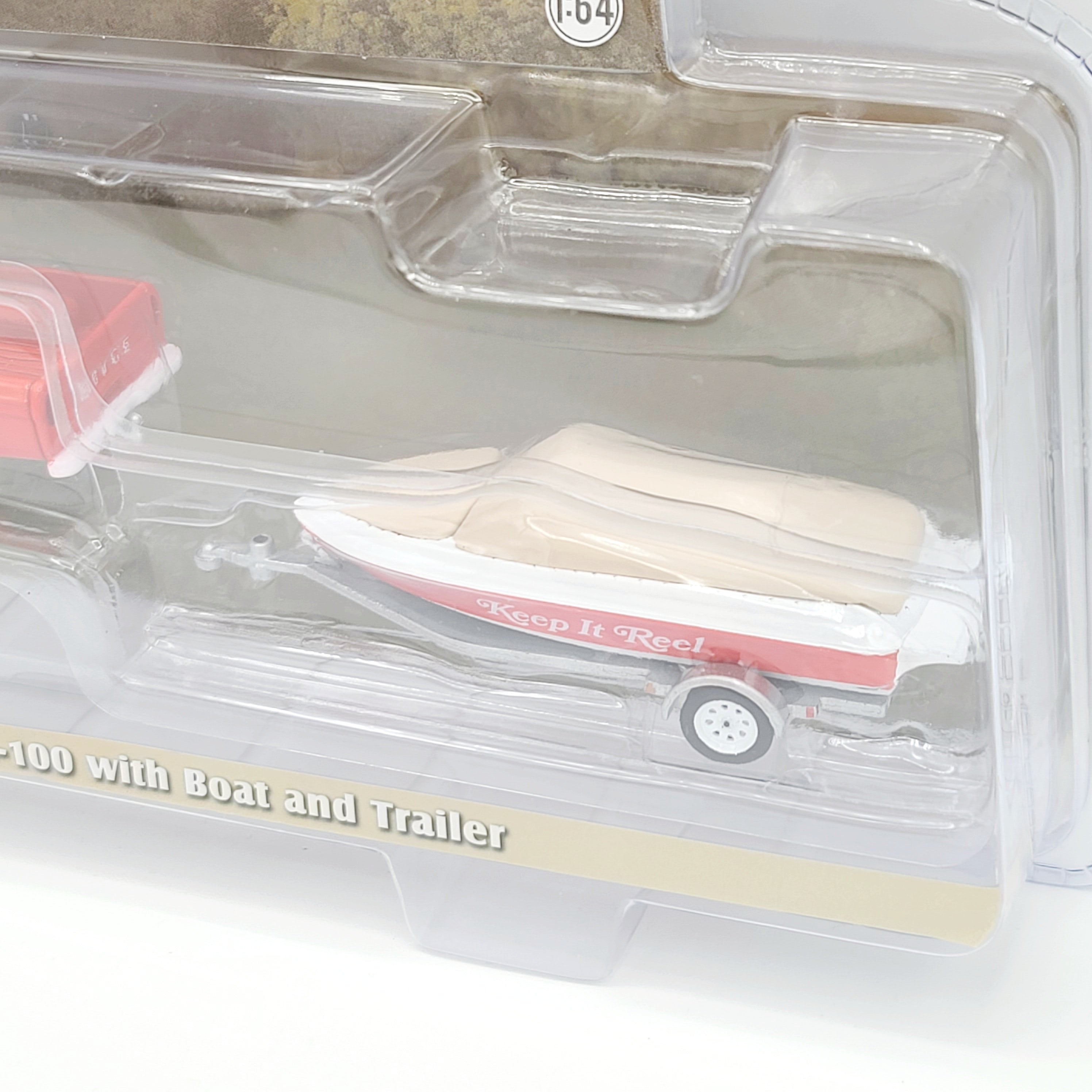 GreenLight '67 Dodge D-100 w/ Boat & Trailer - 1:64 (2025 Hitch & Tow Series 33)