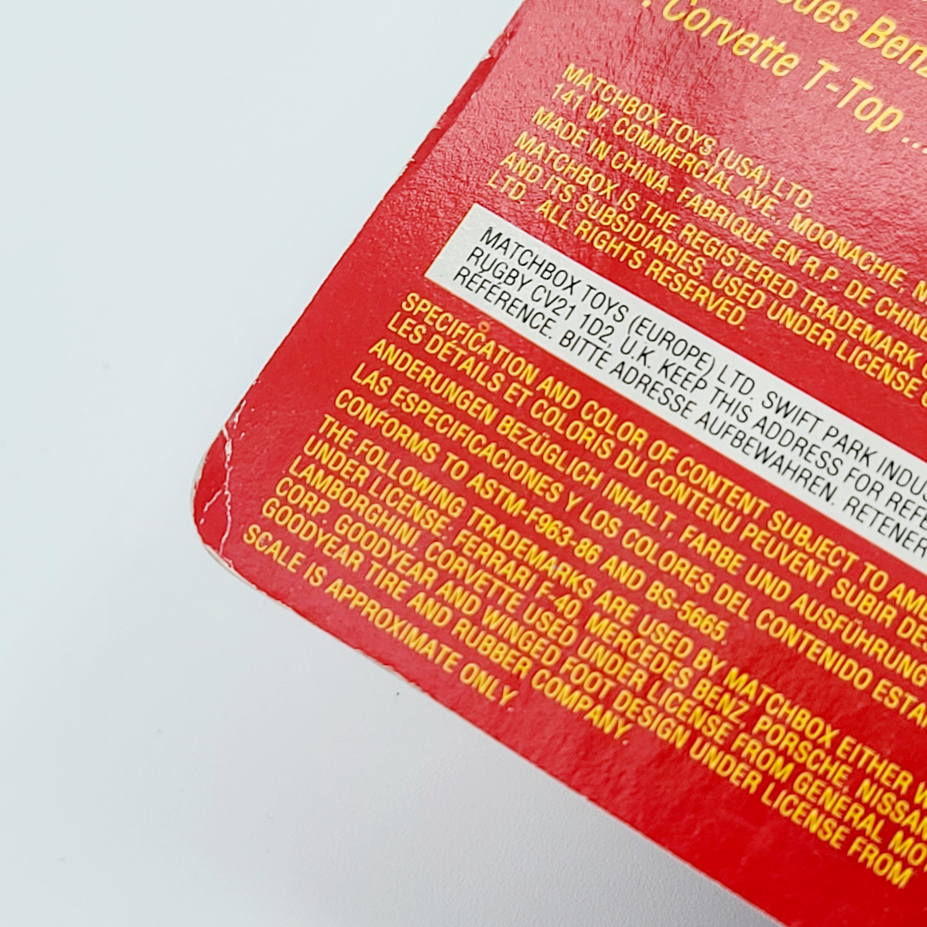 Matchbox Racing Porsche 935 (1997 MBX World Class)