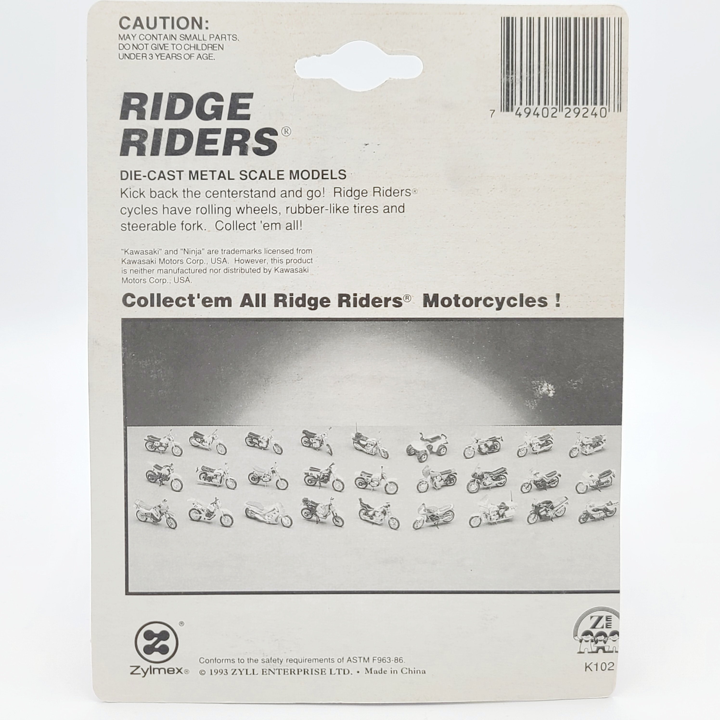 Zylmex Kawasaki Police Motorcycle - Approx. 1:24 (1993 Ridge Riders)