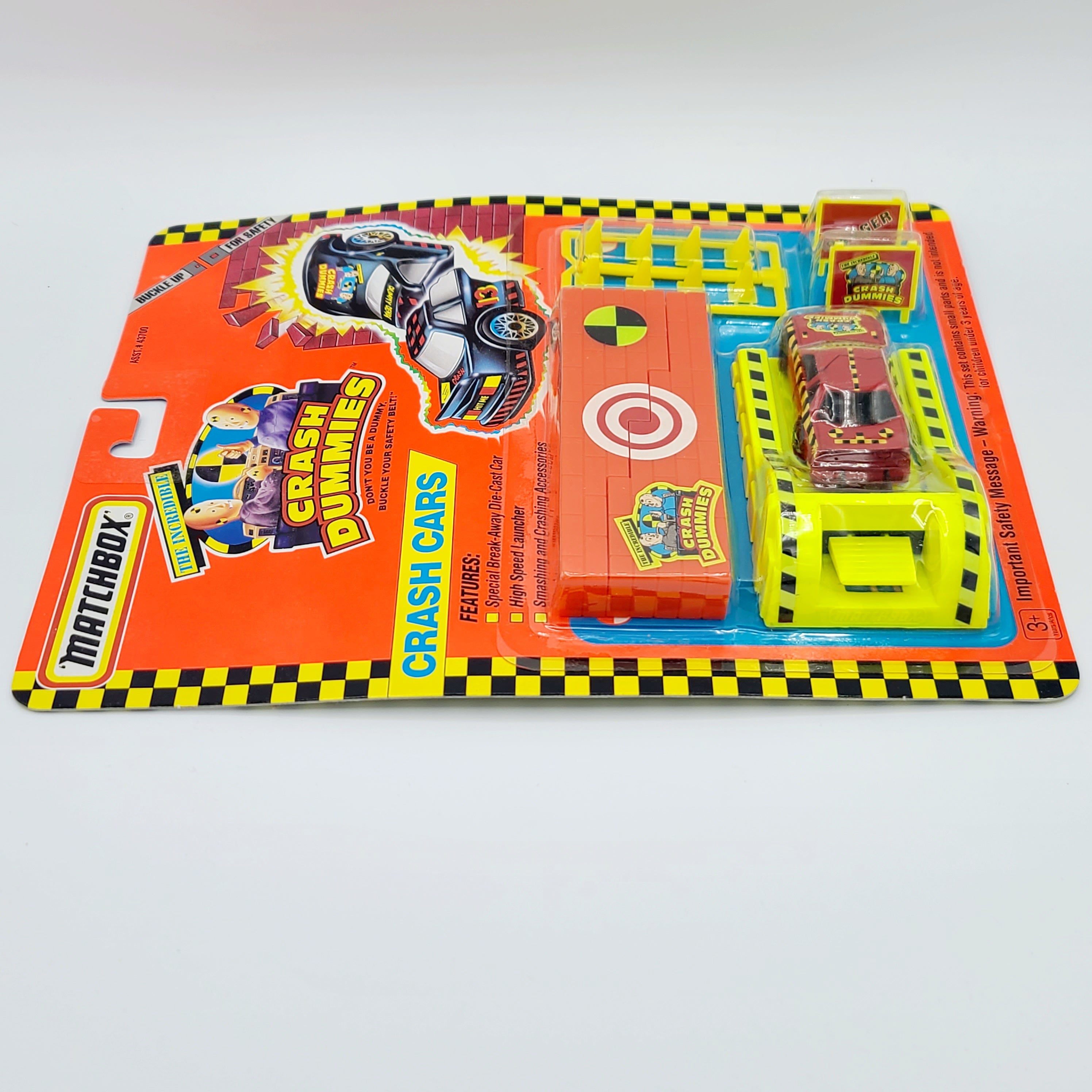 Matchbox Crash Cars Playset - Breakaway Car w/ Launcher (1992 Incredible Crash Test Dummies)