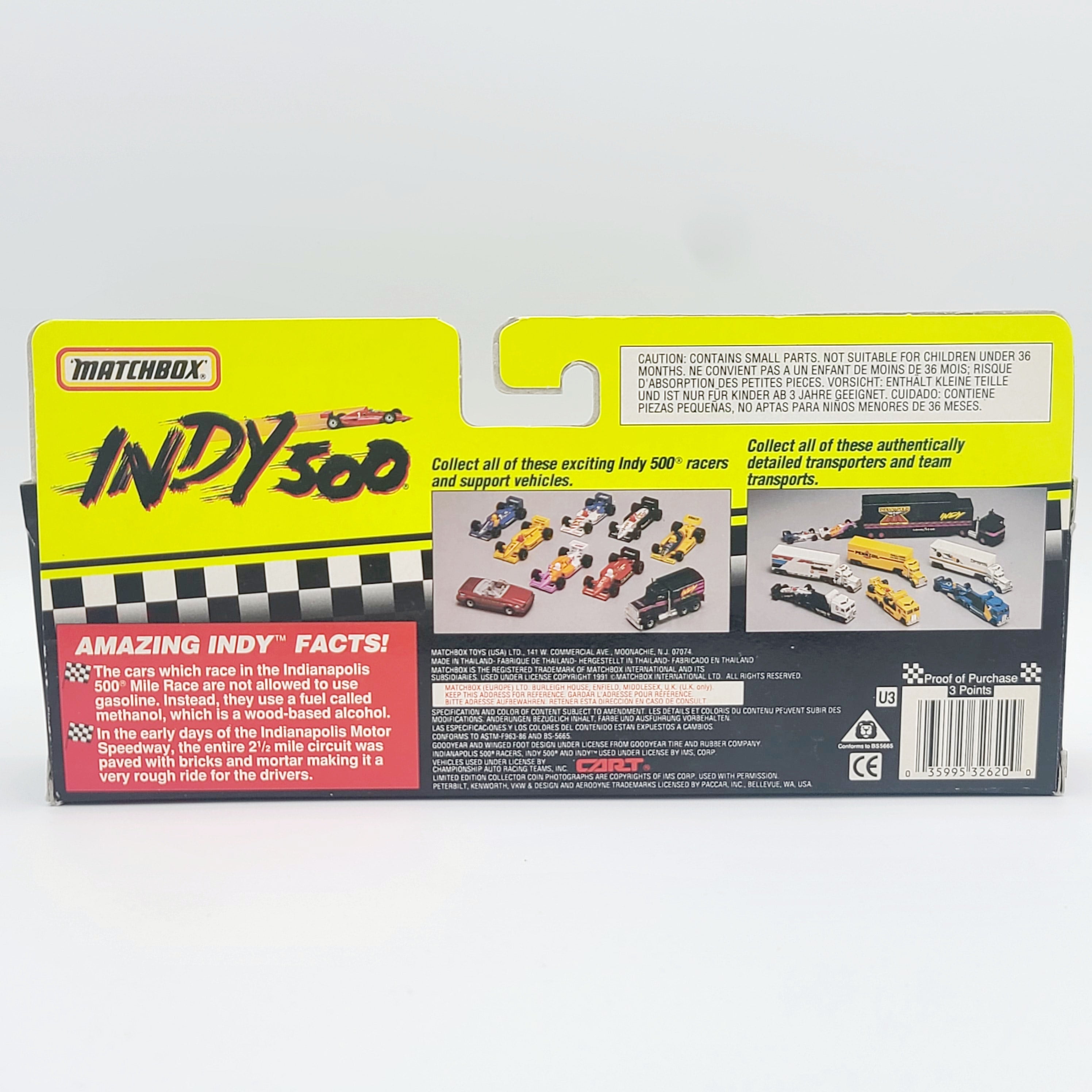 Matchbox Kenworth COE Transporter w/ Buick Indycar "Panasonic" (1991 Indy 500 Series)