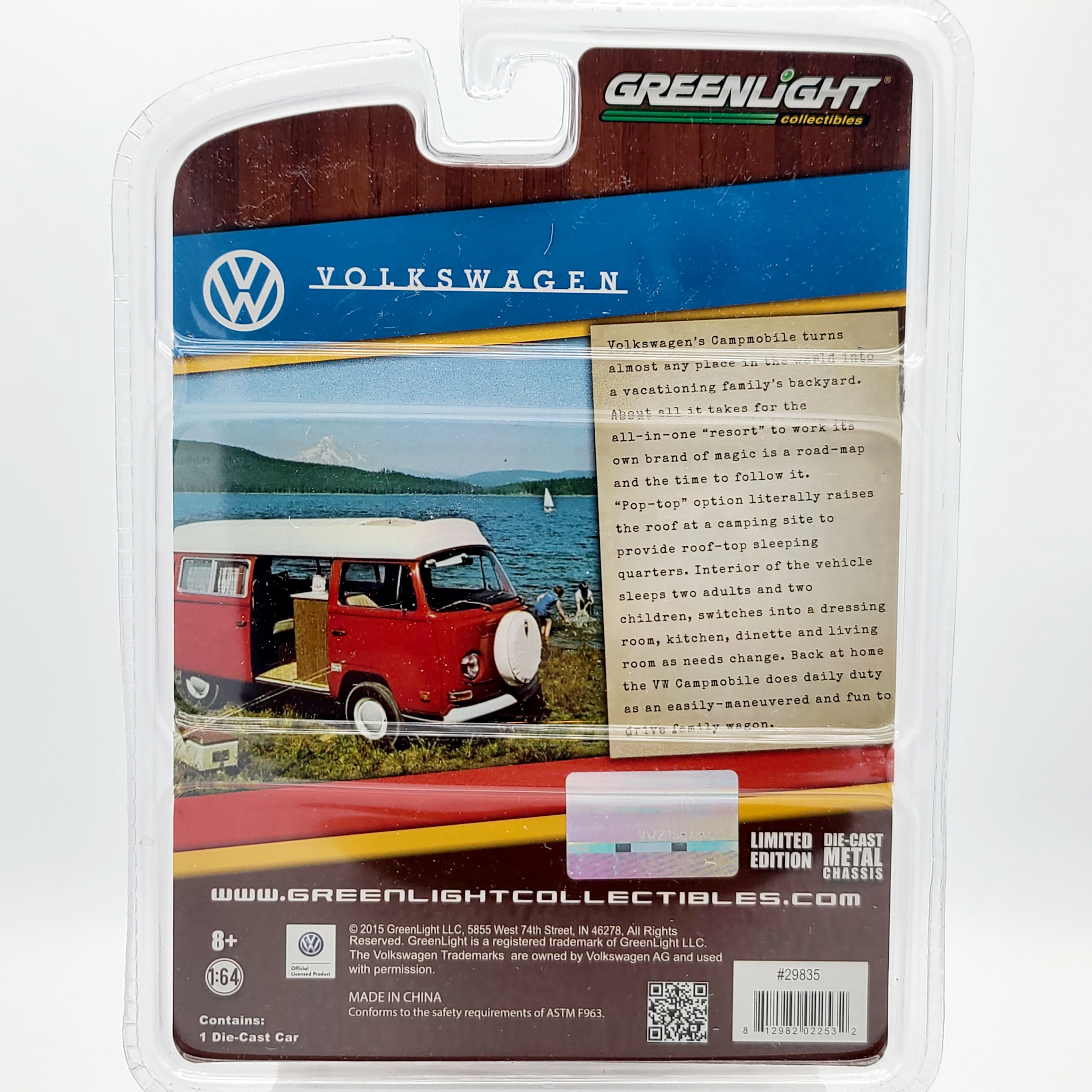 GreenLight '68 Volkswagen Type 2 Campmobile - 1:64 (2015 Limited Edition)