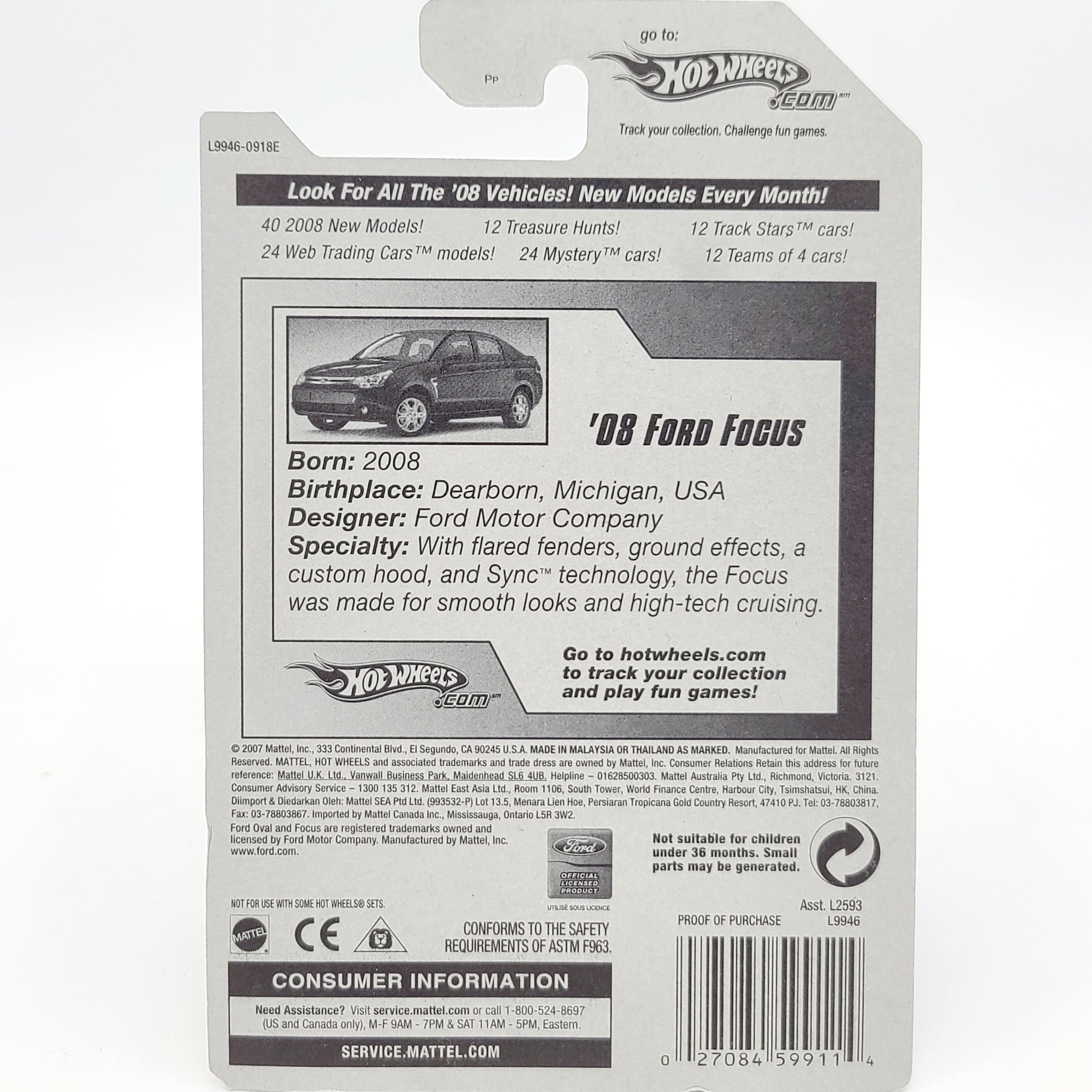 Hot Wheels '08 Ford Focus (2008 HW Basic - New Models)