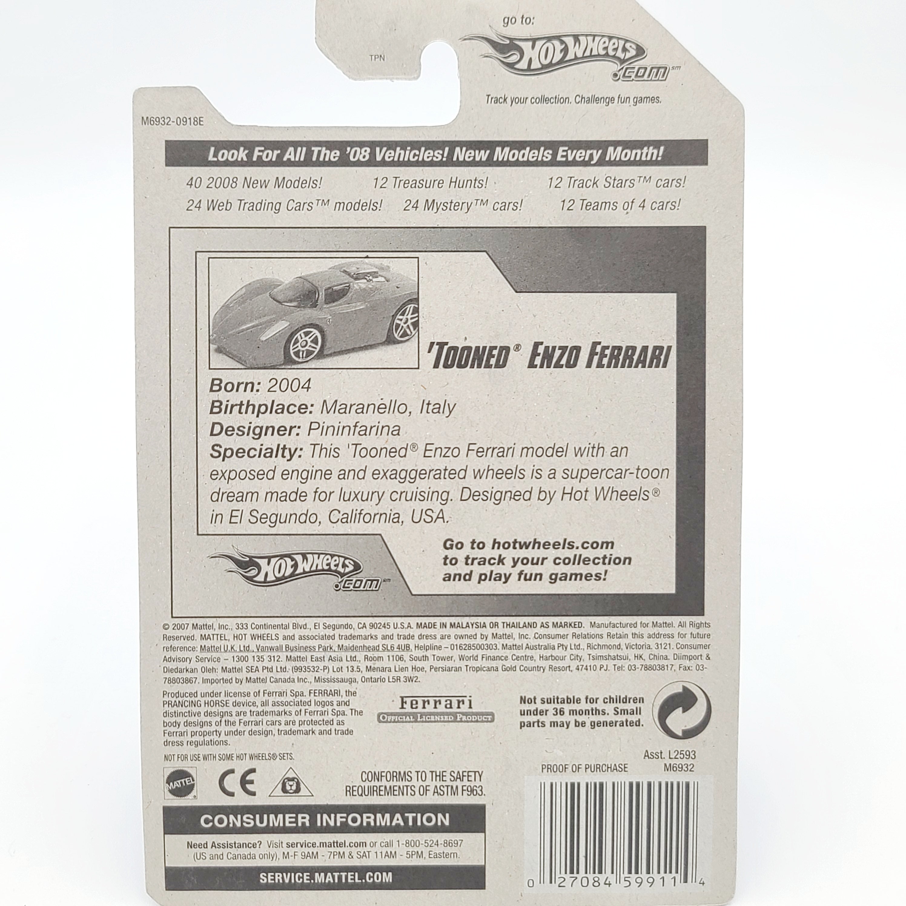 Hot Wheels Ferrari Enzo (2008 HW Basic - All Stars)