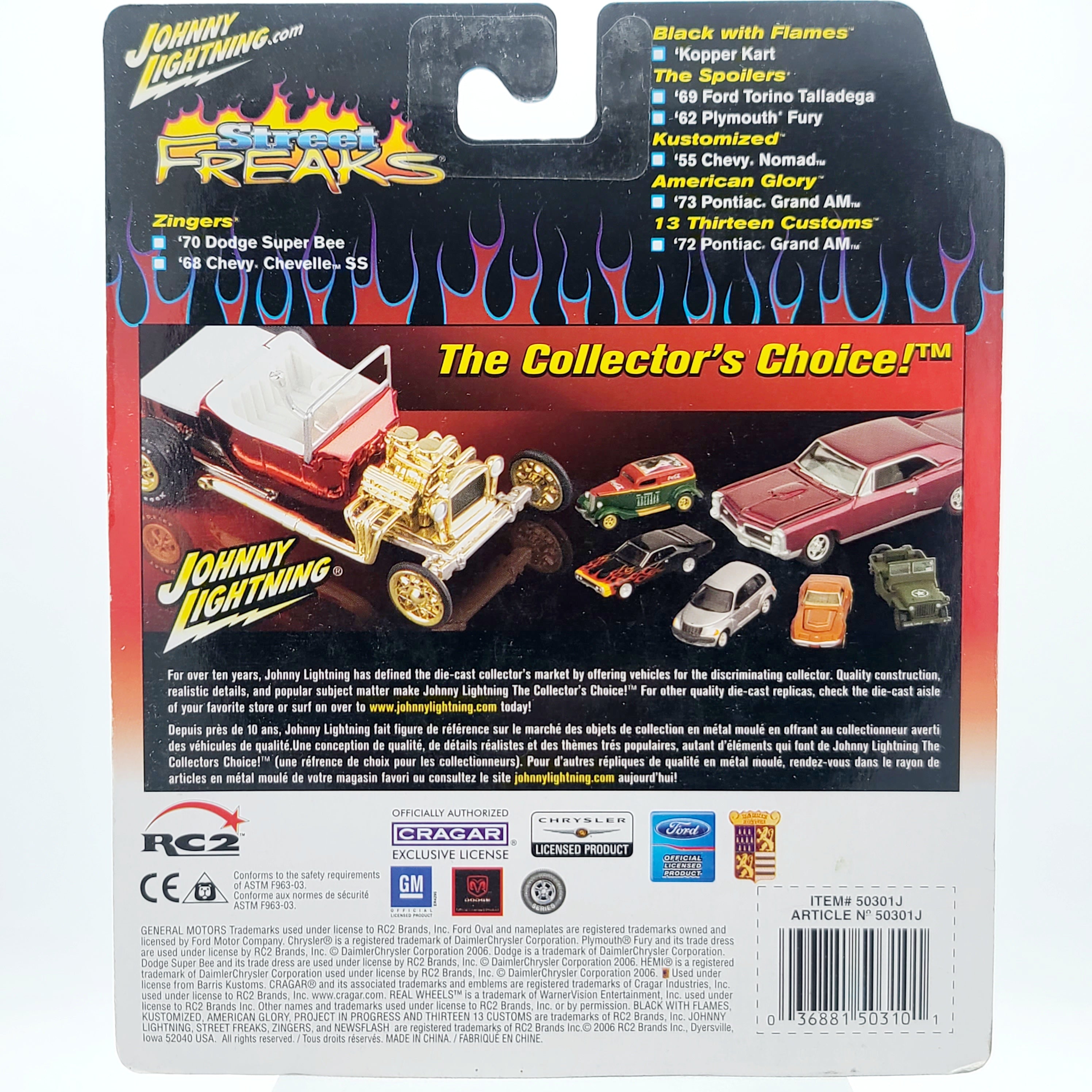 Johnny Lightning '62 Plymouth Fury - 1:64, Spoilers (2006 Street Freaks)