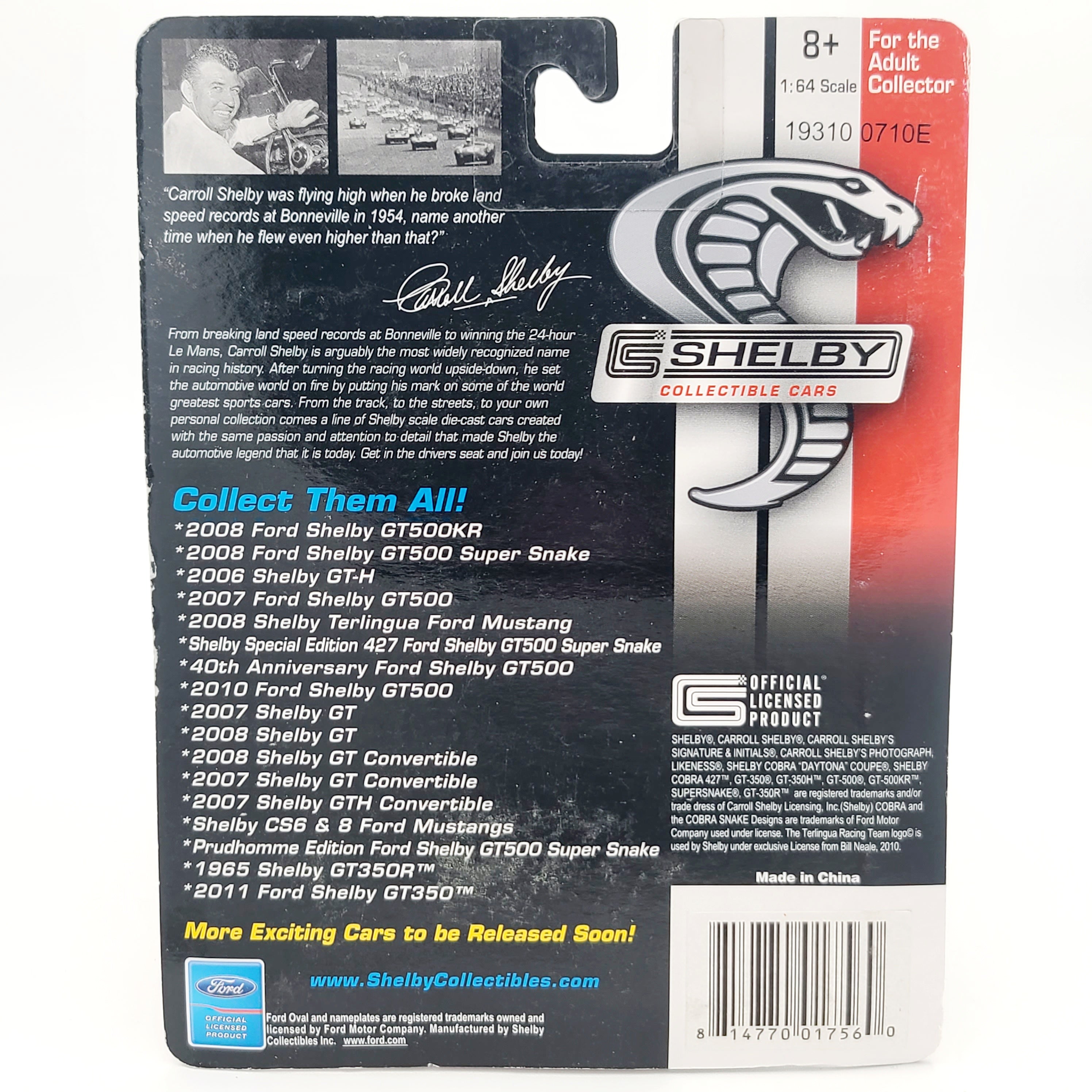 Shelby Collectibles '08 Ford Mustang GT 500 Super Snake - 1:64 (2010)