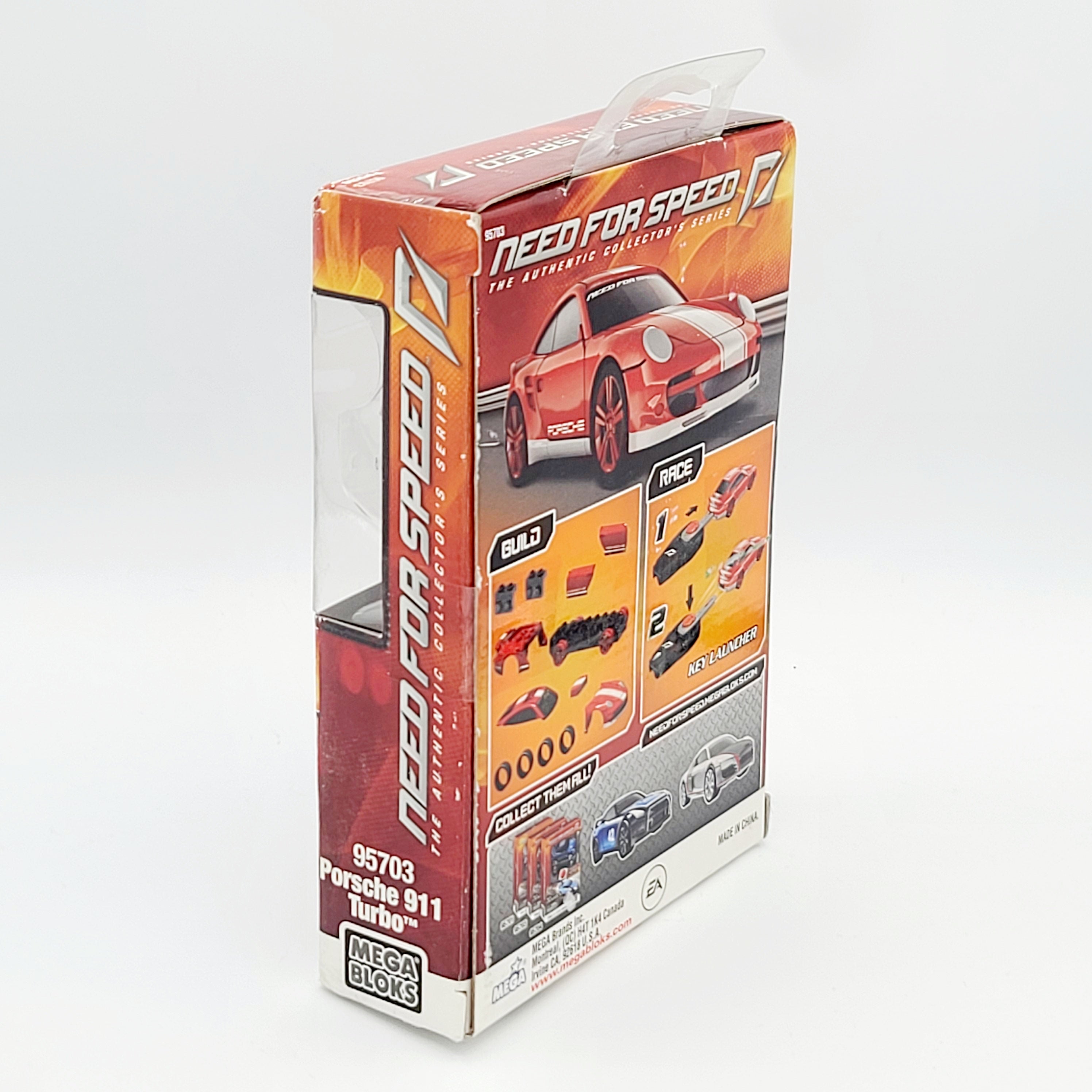 Mega Bloks - Key Launcher - Porsche 911 Turbo - Need for Speed - 14 Pieces #95703