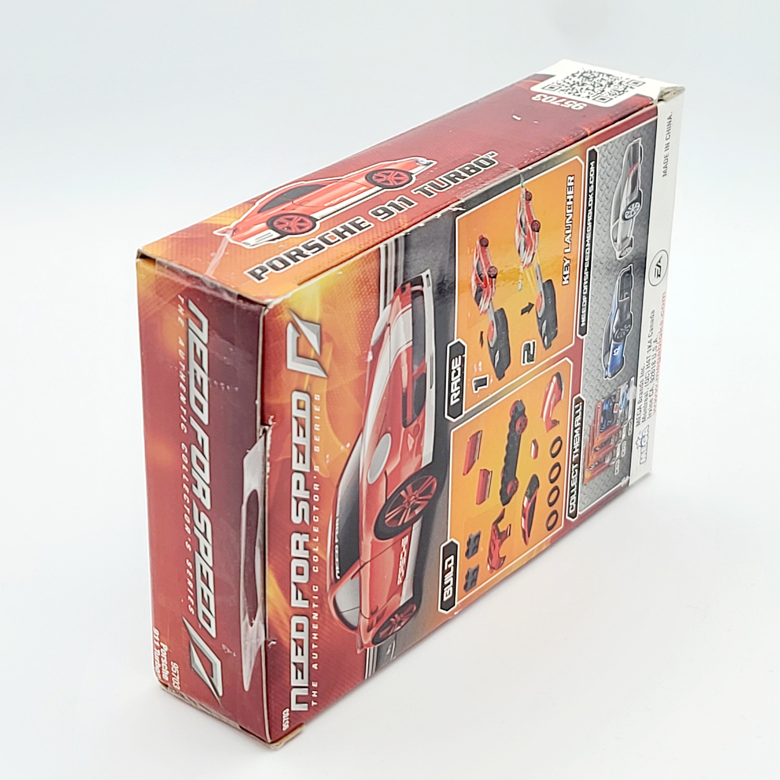 Mega Bloks - Key Launcher - Porsche 911 Turbo - Need for Speed - 14 Pieces #95703