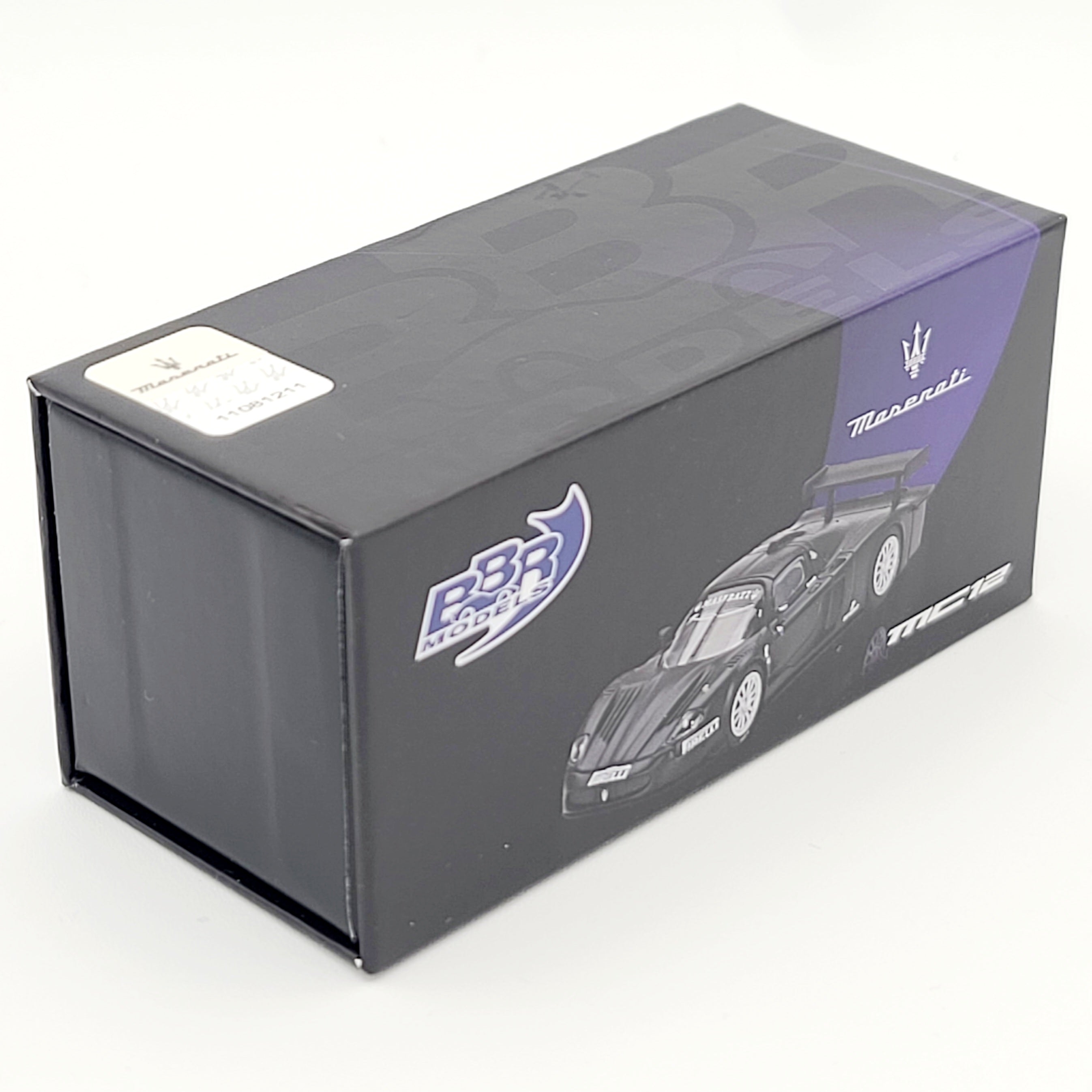 BBR Models Maserati MC12 Competizione Test Fiorano 2004 - 1:64, Matte Black (2025 Limited Edition)