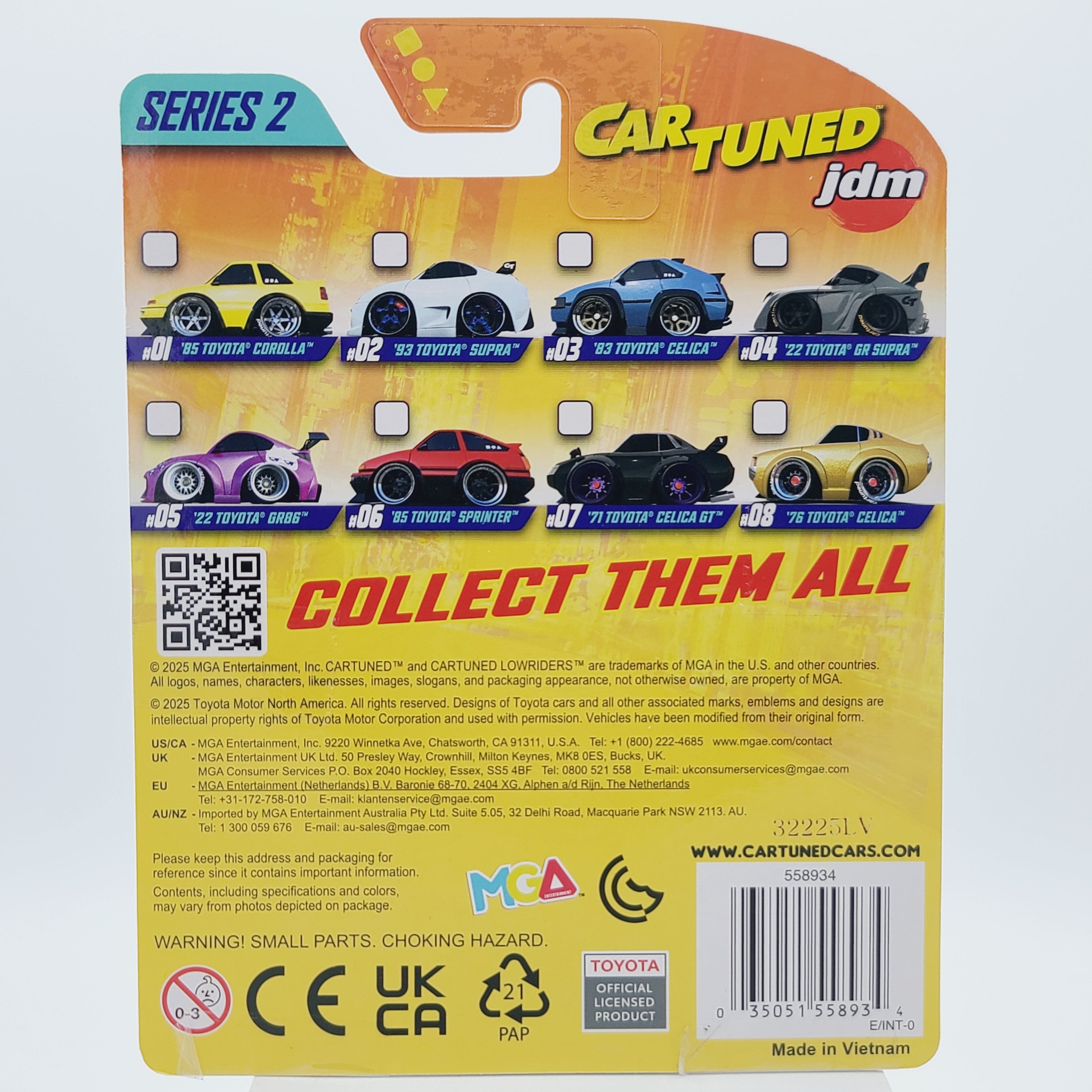 MGA Car Tuned - JDM Series 2 - Full Set of 8 Cars