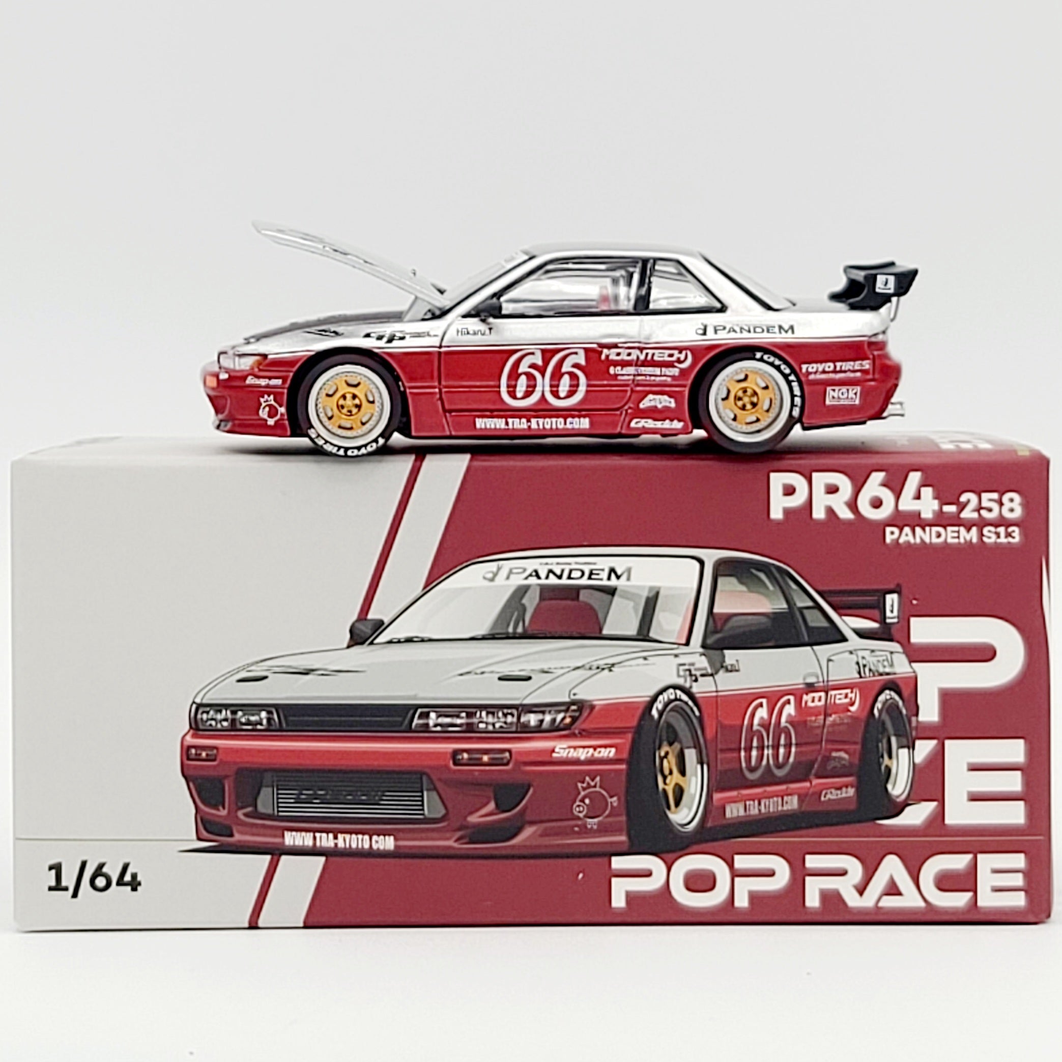 ラヴィページ【inst Pre-order】①③ Pop Race Pandem Nissan Silvia S13 - 1:64 (2025 Limited Edition)