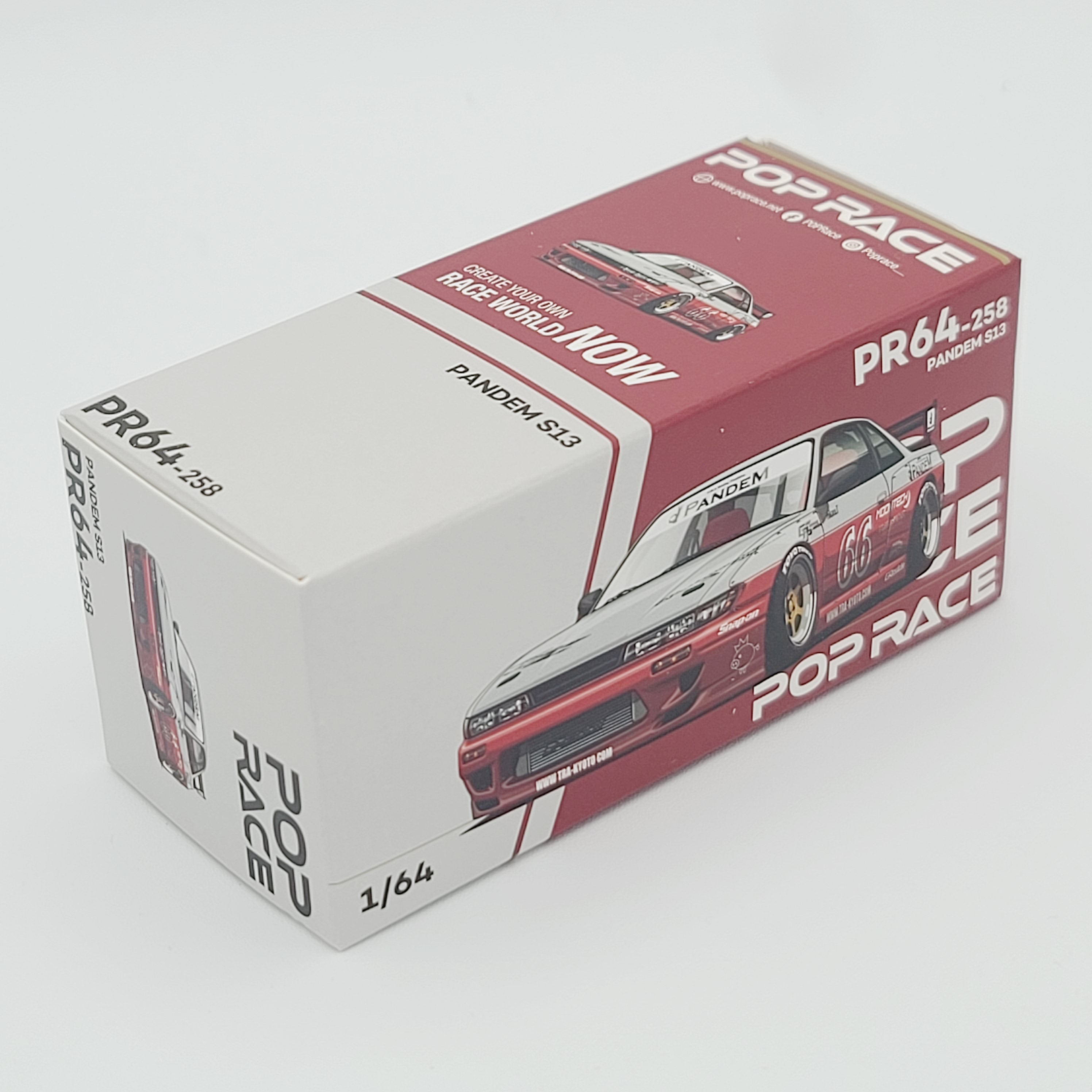 Pop Race Pandem Nissan Silvia S13 - 1:64 (2025 Limited Edition)