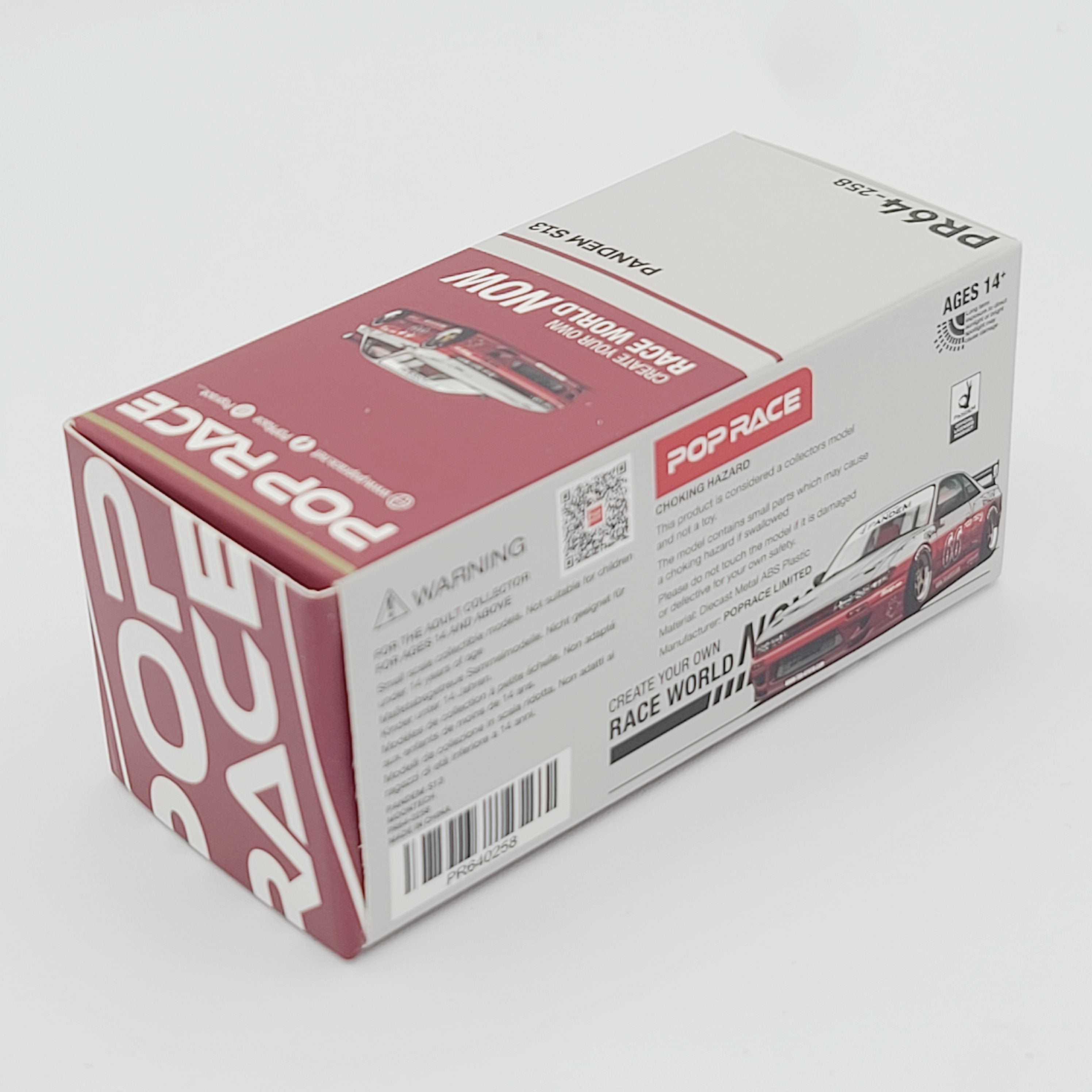 Pop Race Pandem Nissan Silvia S13 - 1:64 (2025 Limited Edition)