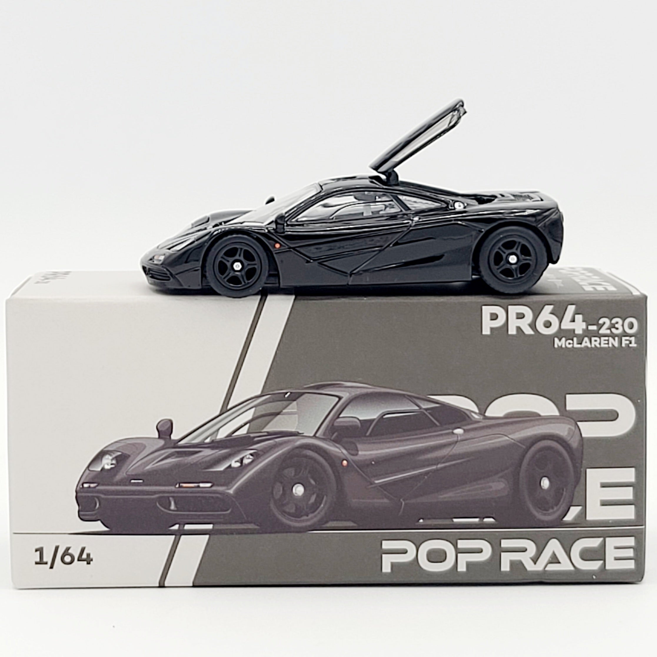 Pop Race McLaren F1 - 1:64, Black (2025 Limited Edition)