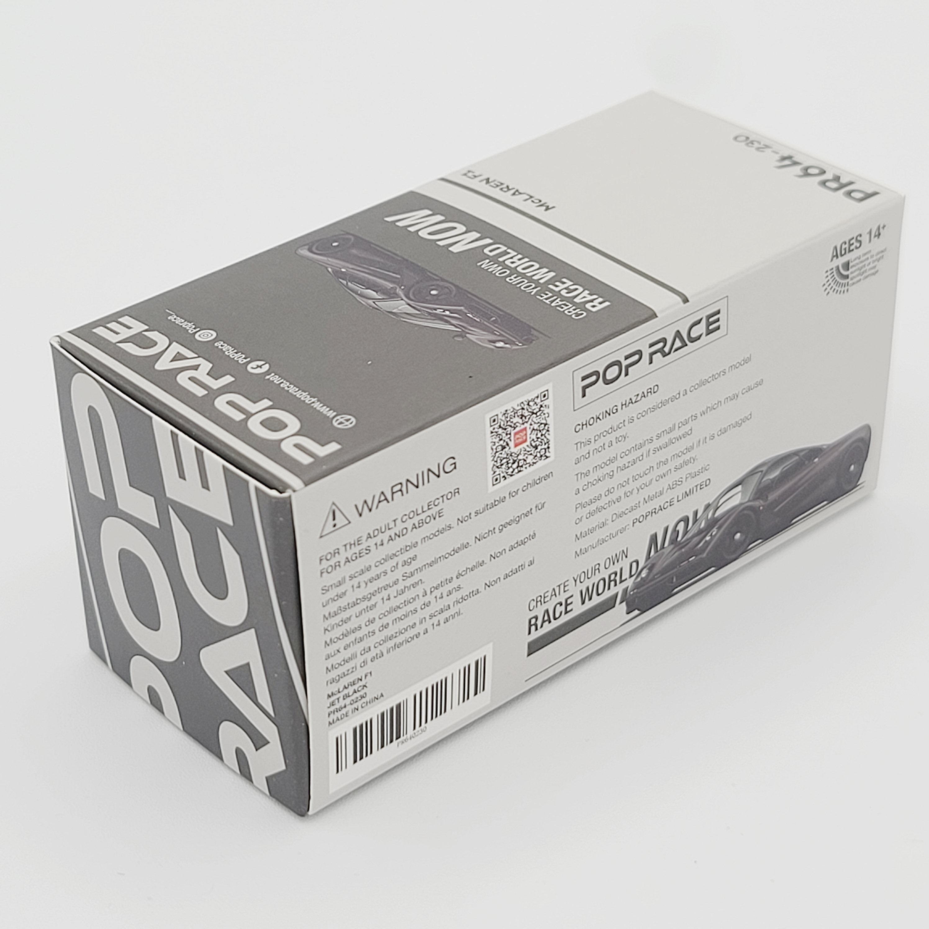 Pop Race McLaren F1 - 1:64, Black (2025 Limited Edition)