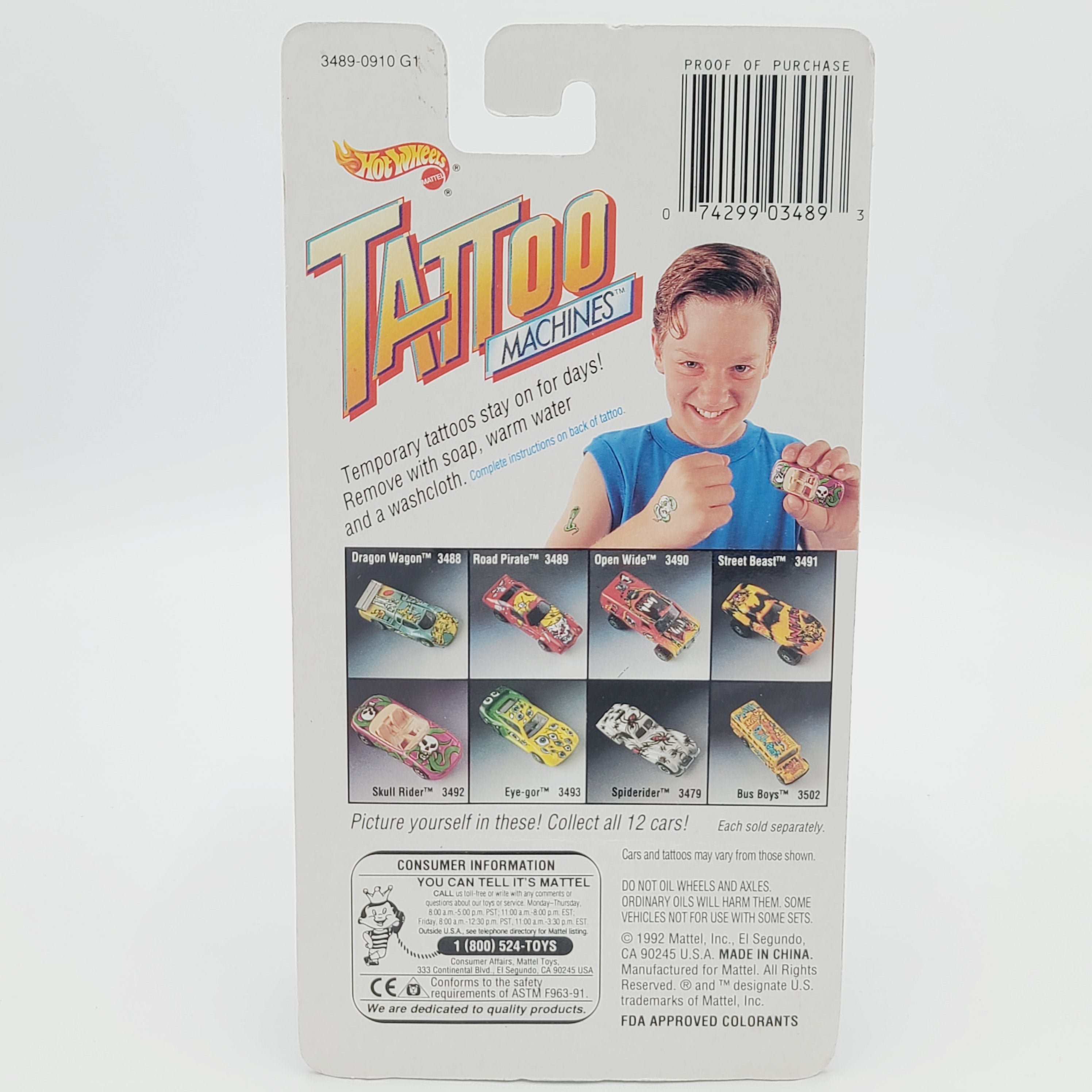 Hot Wheels Road Pirate, Blackwall (1992 HW Tattoo Machines)