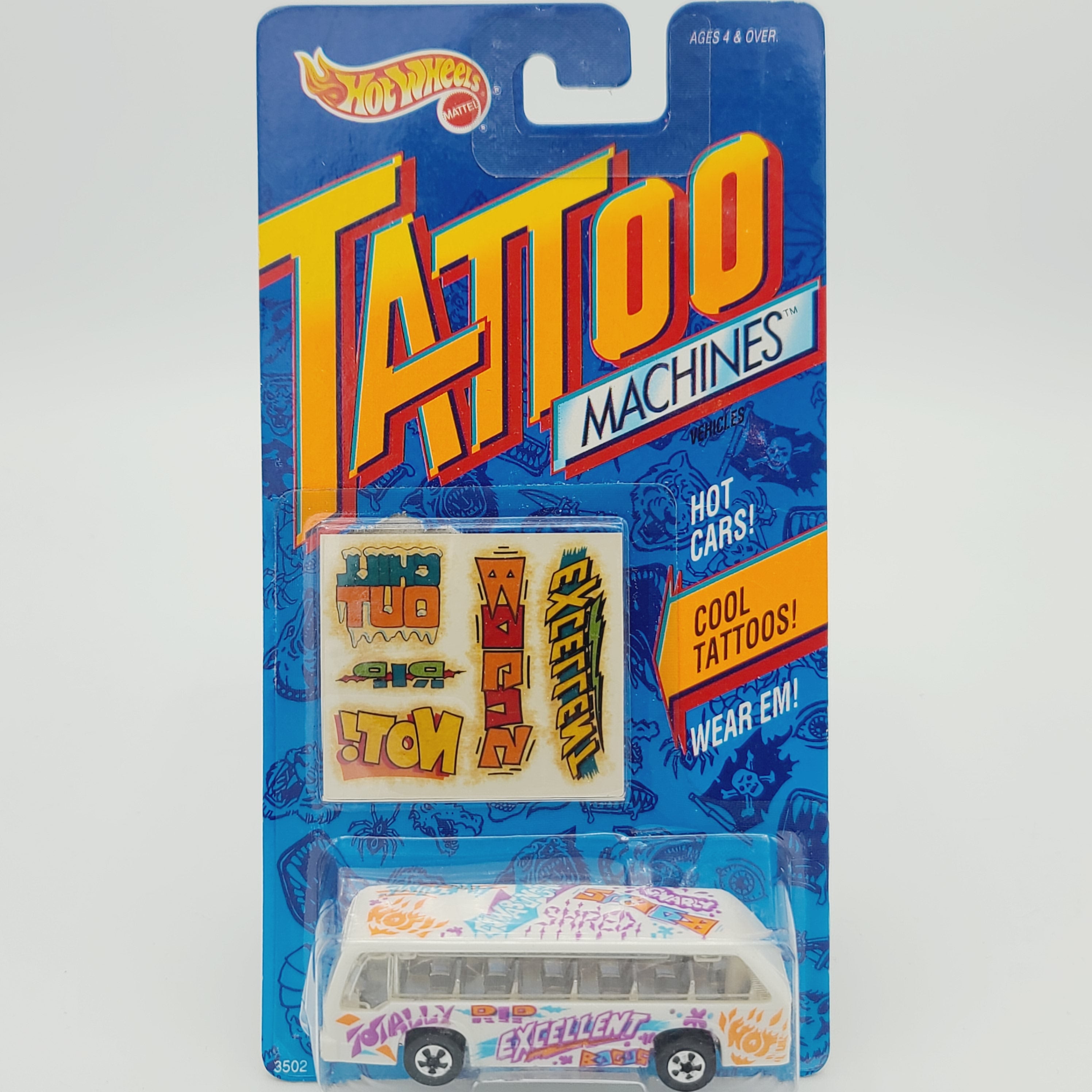 Hot Wheels Rapid Transit Bus Boys, Blackwall (1992 HW Tattoo Machines)