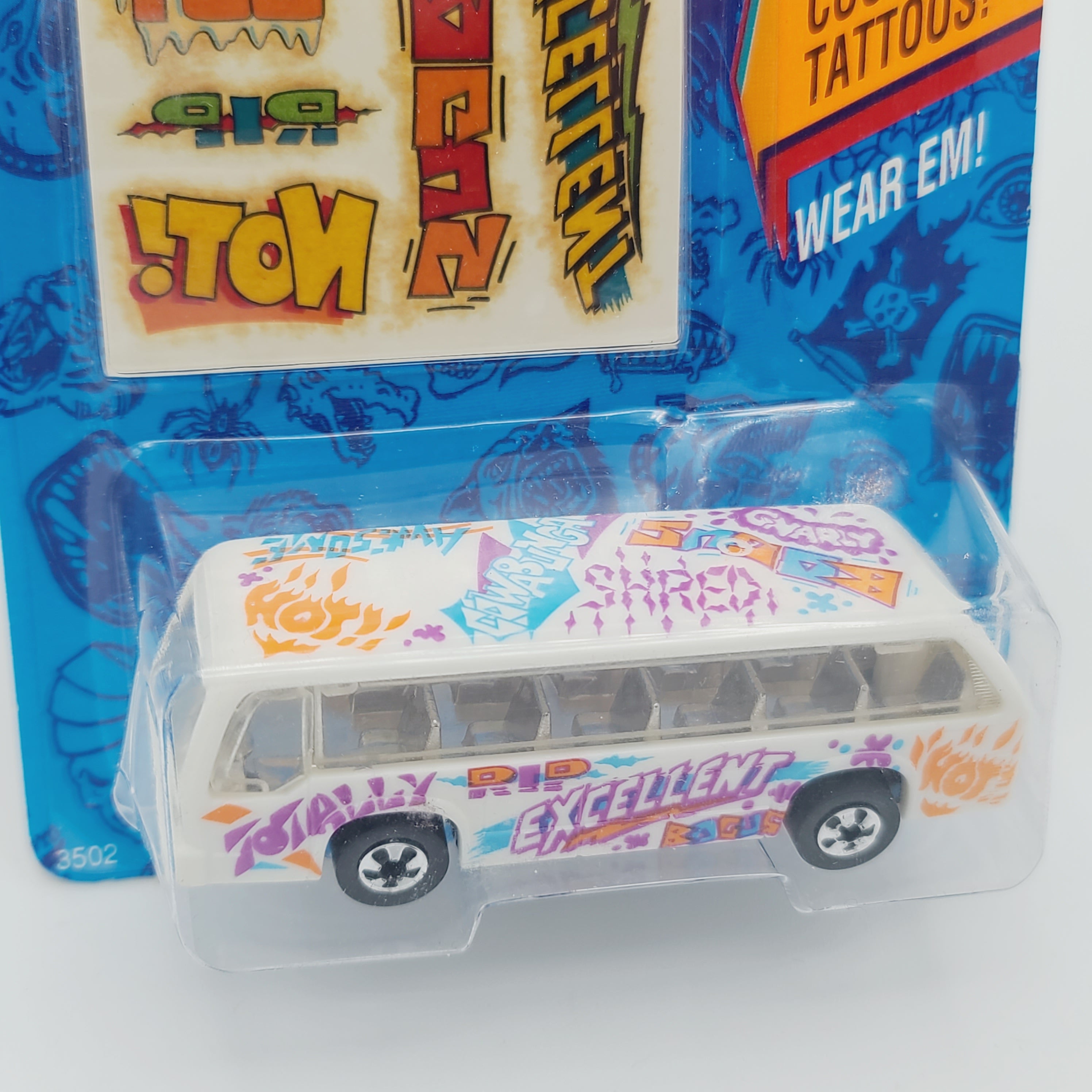 Hot Wheels Rapid Transit Bus Boys, Blackwall (1992 HW Tattoo Machines)