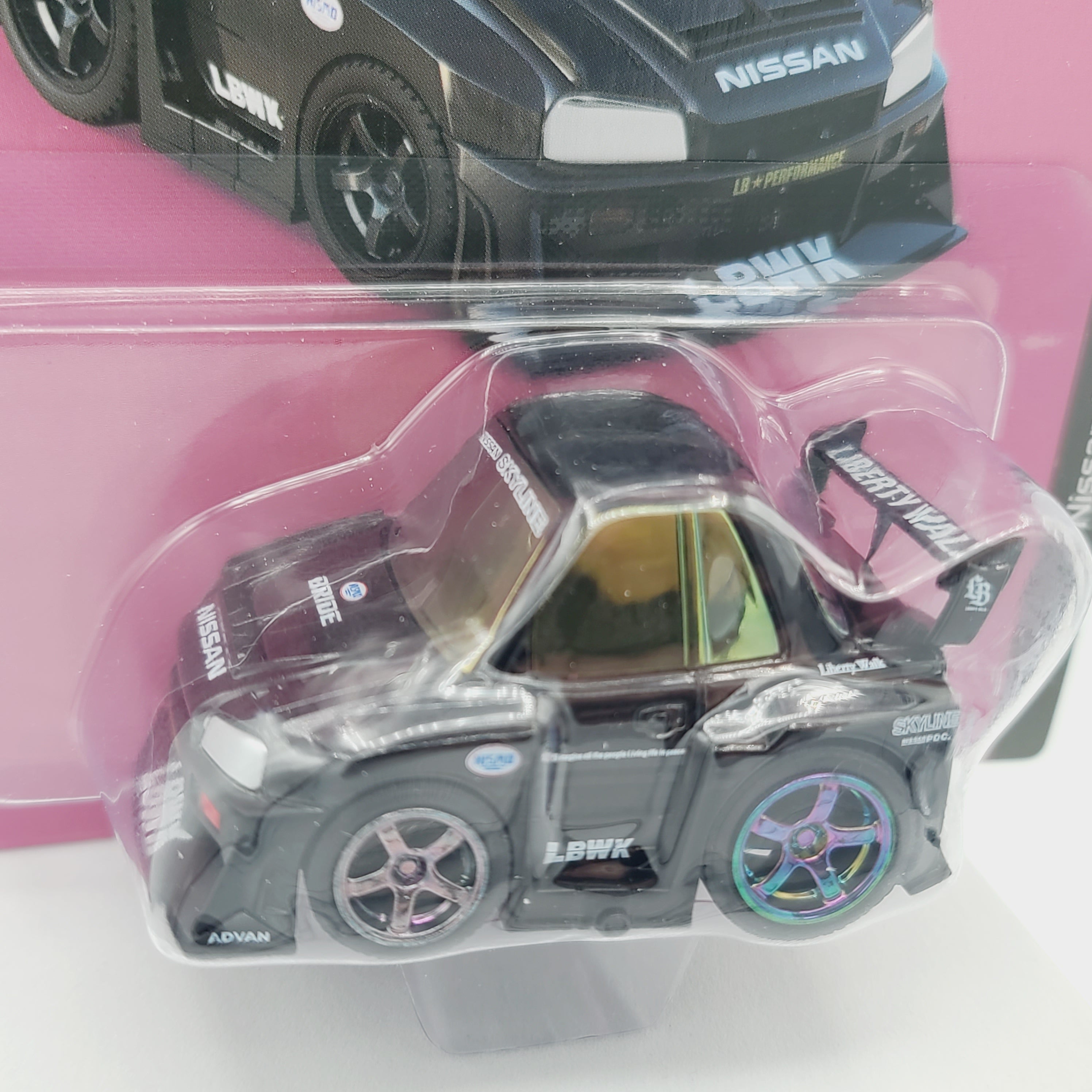 Mini GT Qube Carz - CHASE - Nissan Skyline GT-R R34 LB-Super Silhouett