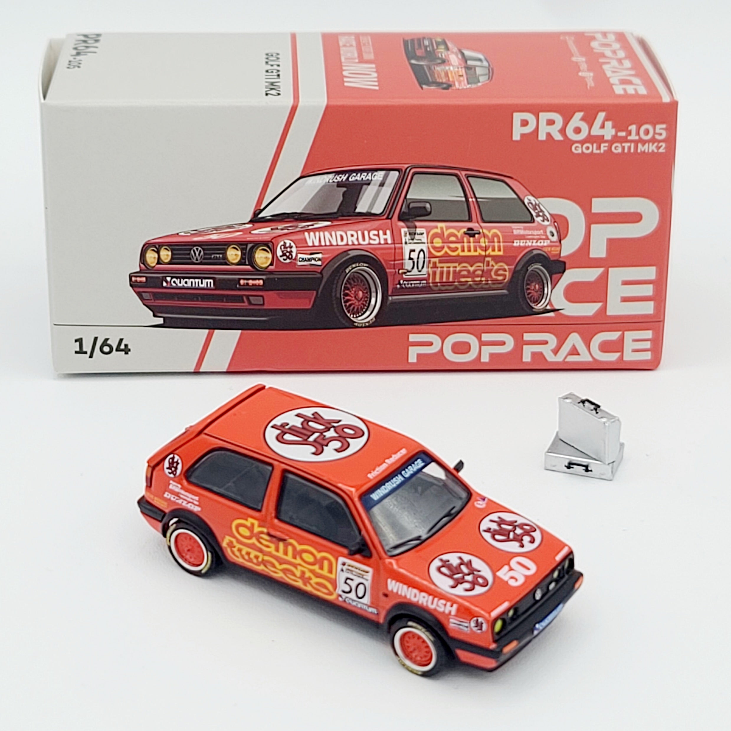 Pop Race Volkswagen Golf GTI MKII - 1:64, Demon Tweeks (2025 Limited Edition)