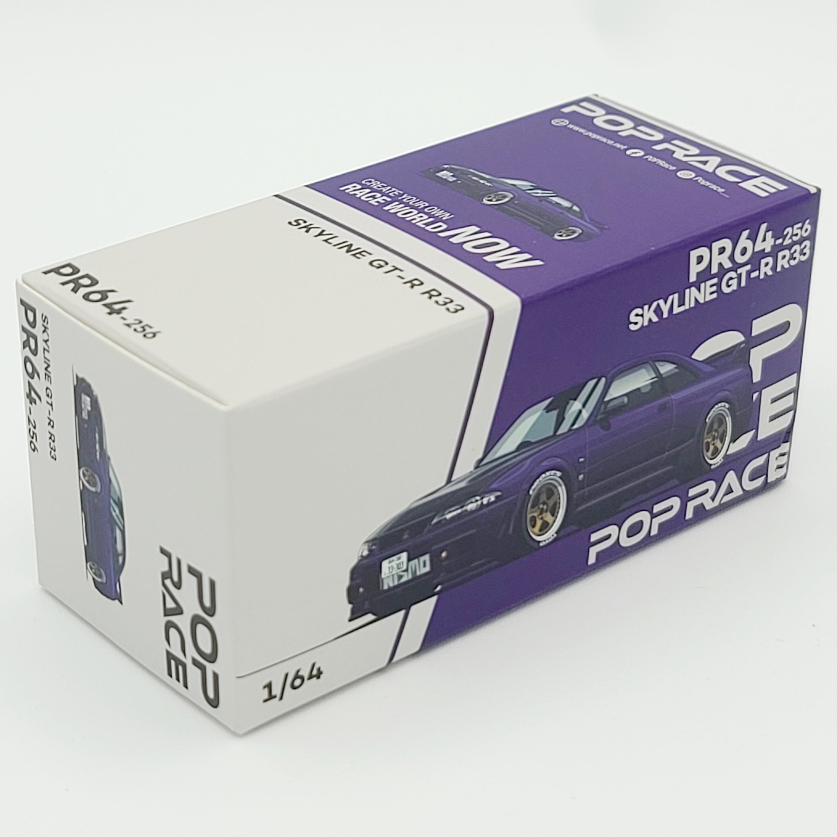 Pop Race Nissan Skyline GT-R R33 - 1:64, Midnight Purple (2026 Limited Edition)