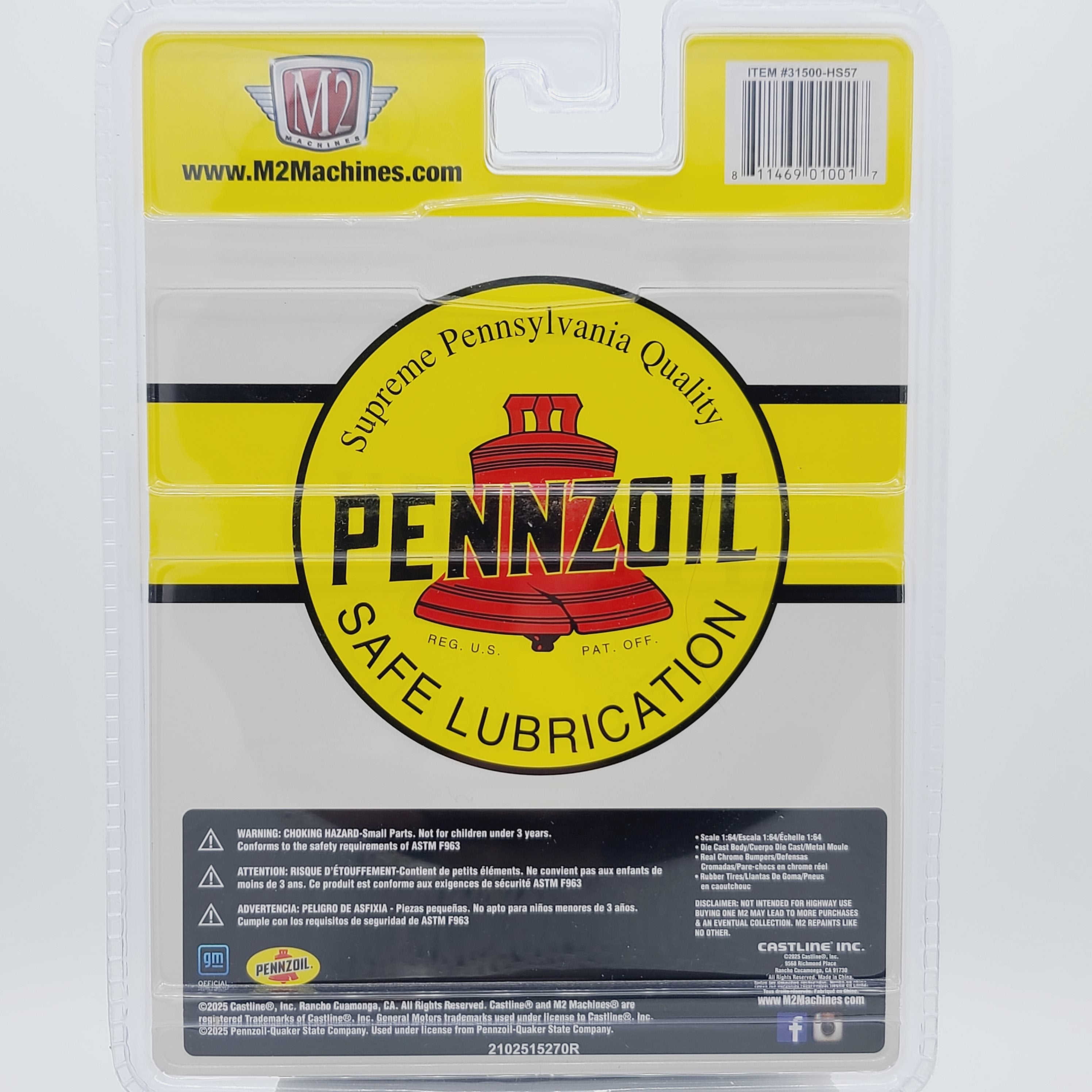 M2 Machines - CHASE - '75 GMC Sierra Grande 15 Tow Truck - 1:64, Pennzoil (2026 Limited Edition)