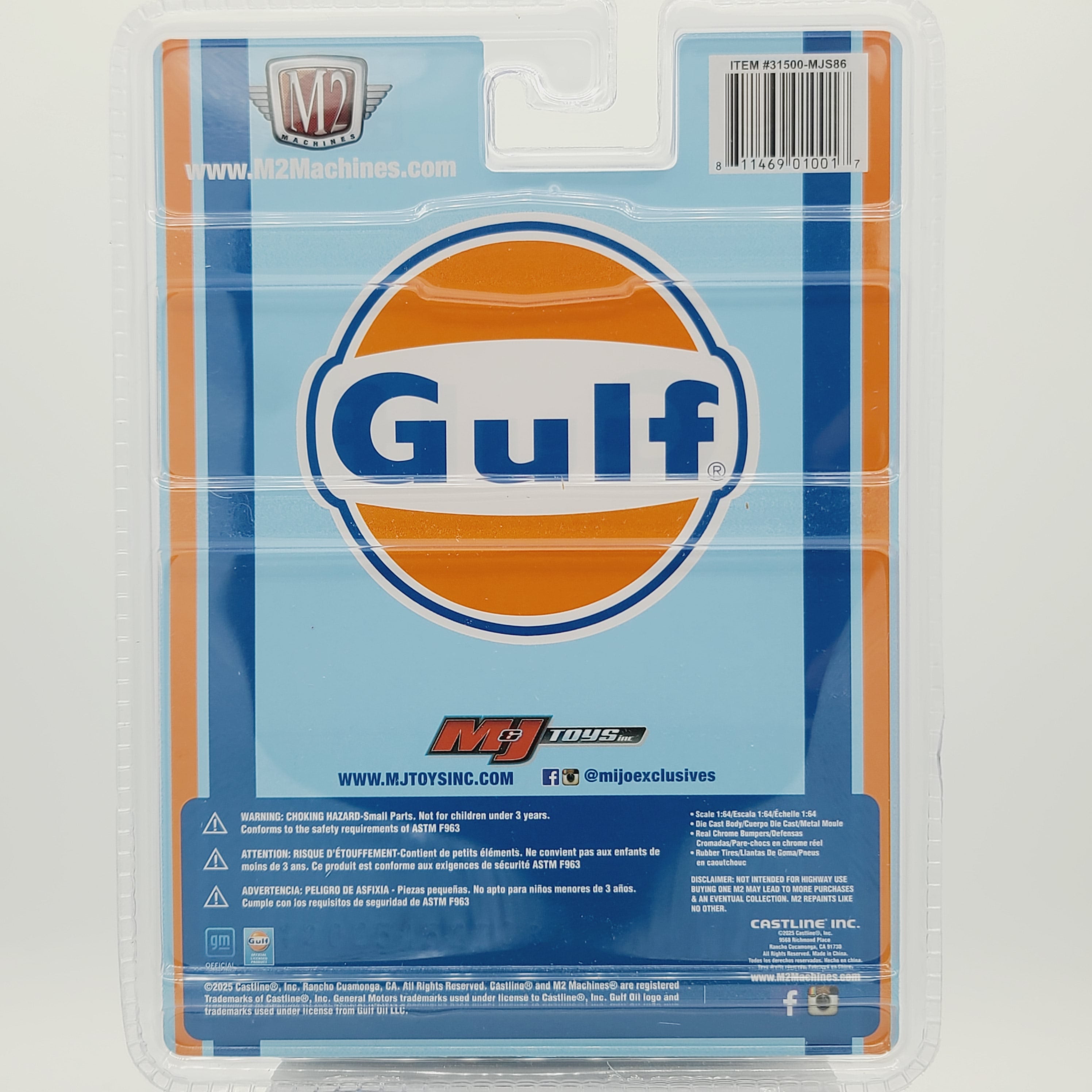 M2 Machines '78 Chevrolet Silverado C30 Pickup - 1:64, Gulf Oil (2025 MiJo Exclusives - Limited Edition)