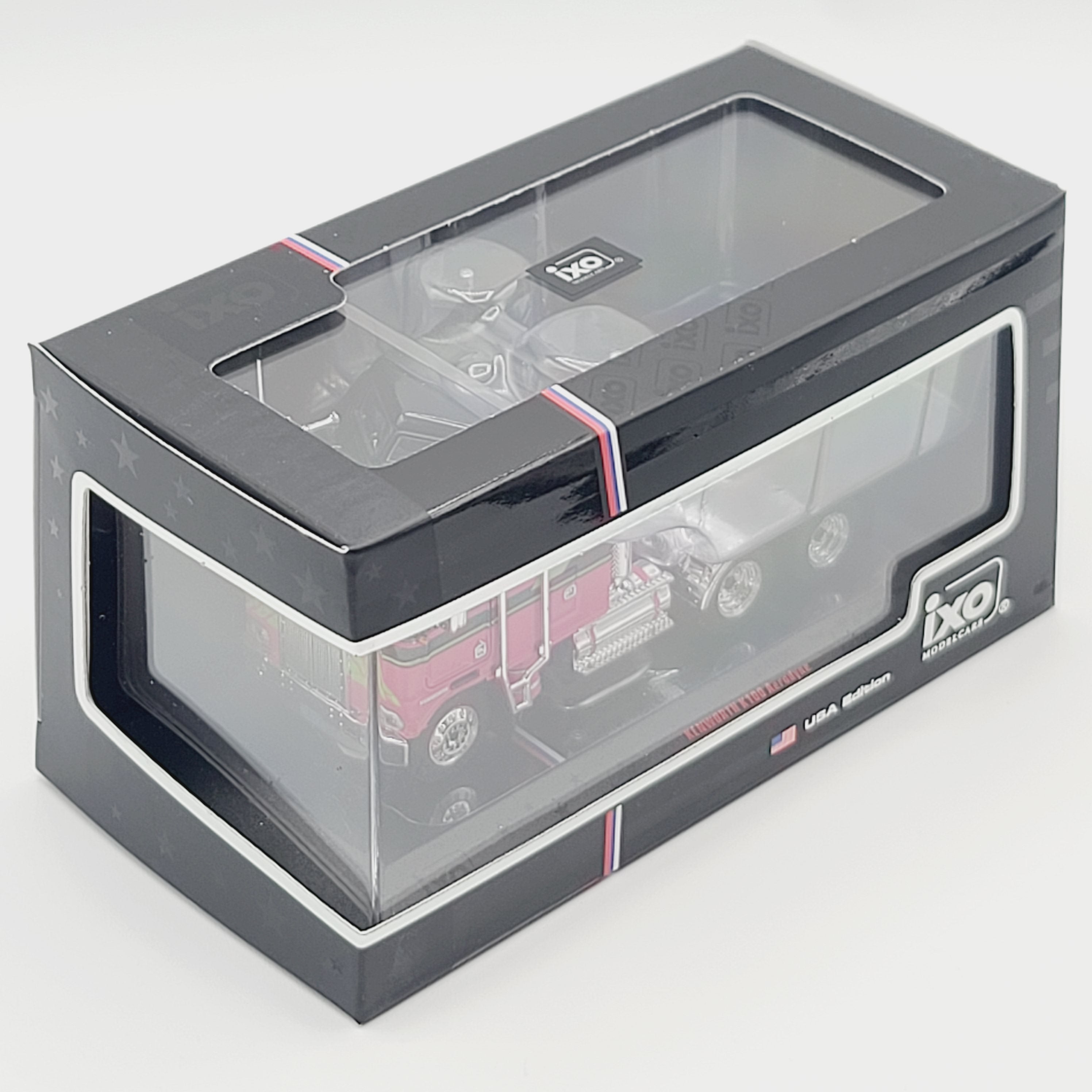 iXO Model Cars '76 Kenworth K100 Aerodyne Semi Truck Cab - 1:64, Black & Pink (2026)