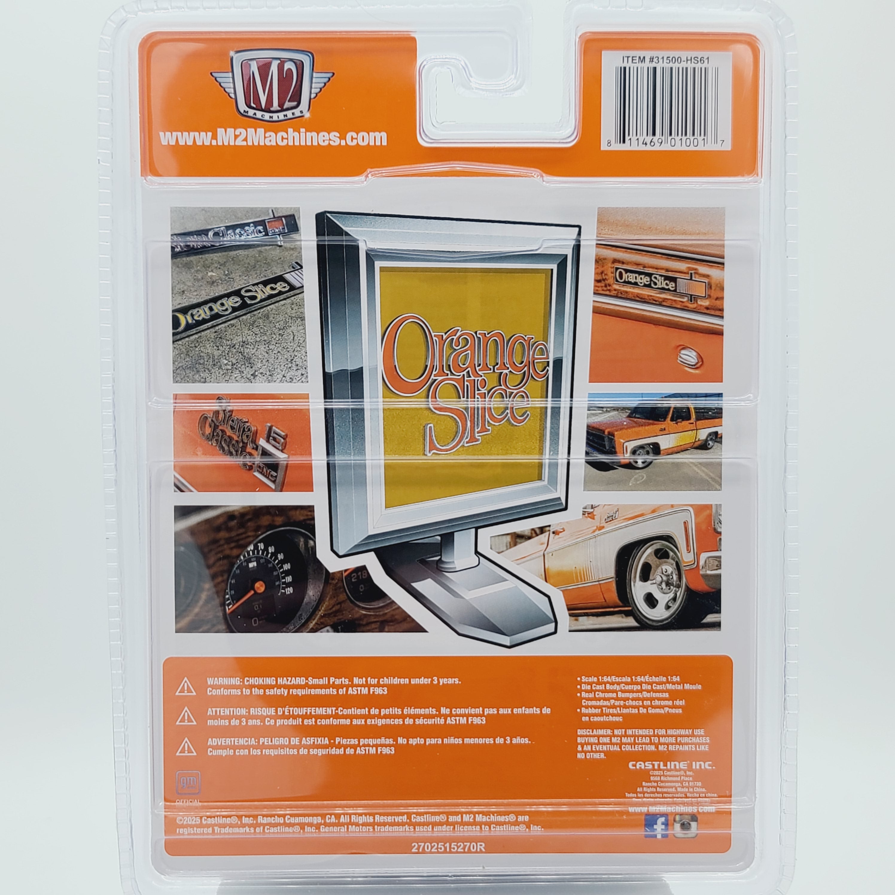 M2 Machines - CHASE - '76 GMC Sierra Grande 15 - 1:64, Orange Slice (2