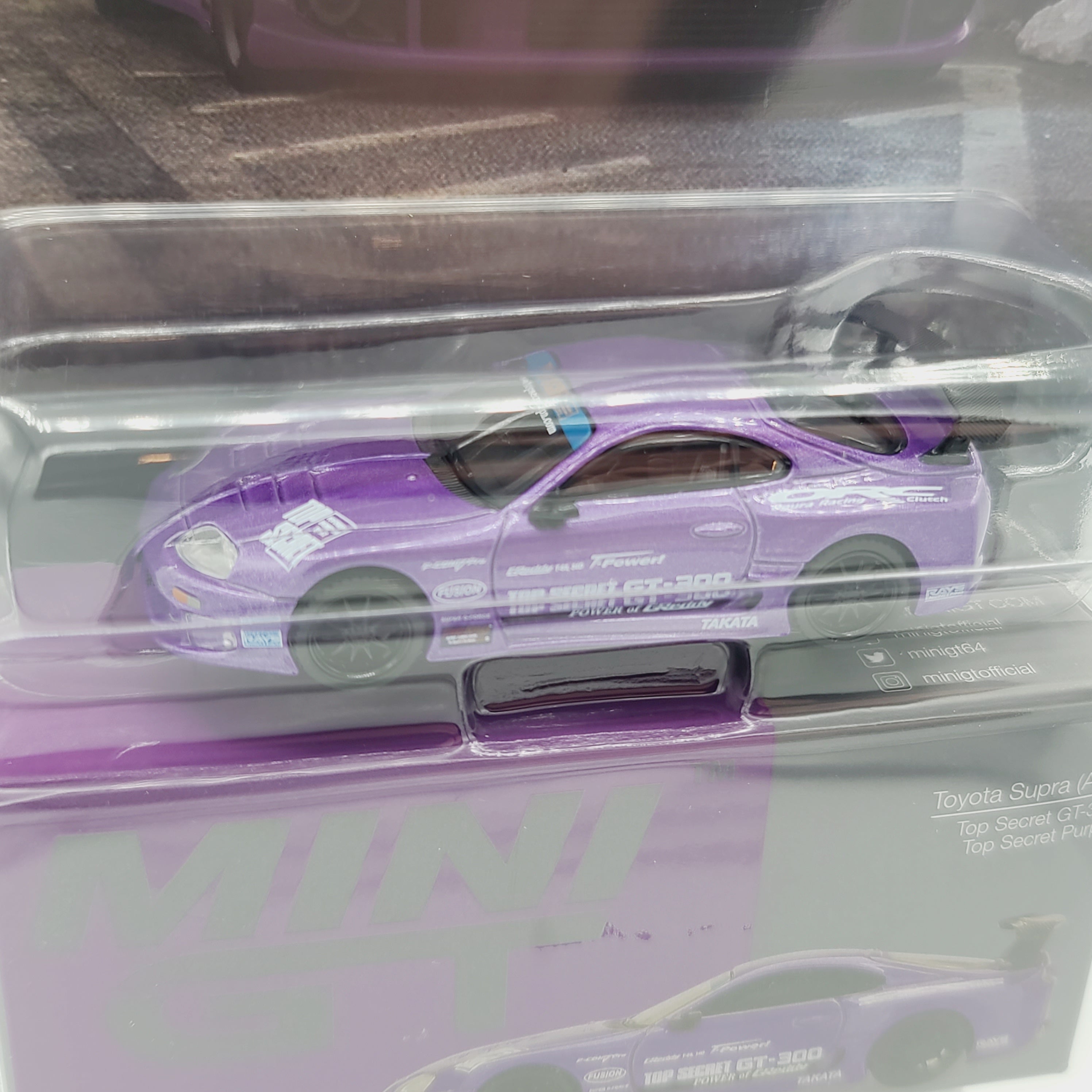Mini GT Toyota Supra A80 Top Secret GT300 - 1:64, Purple (2025 Limited