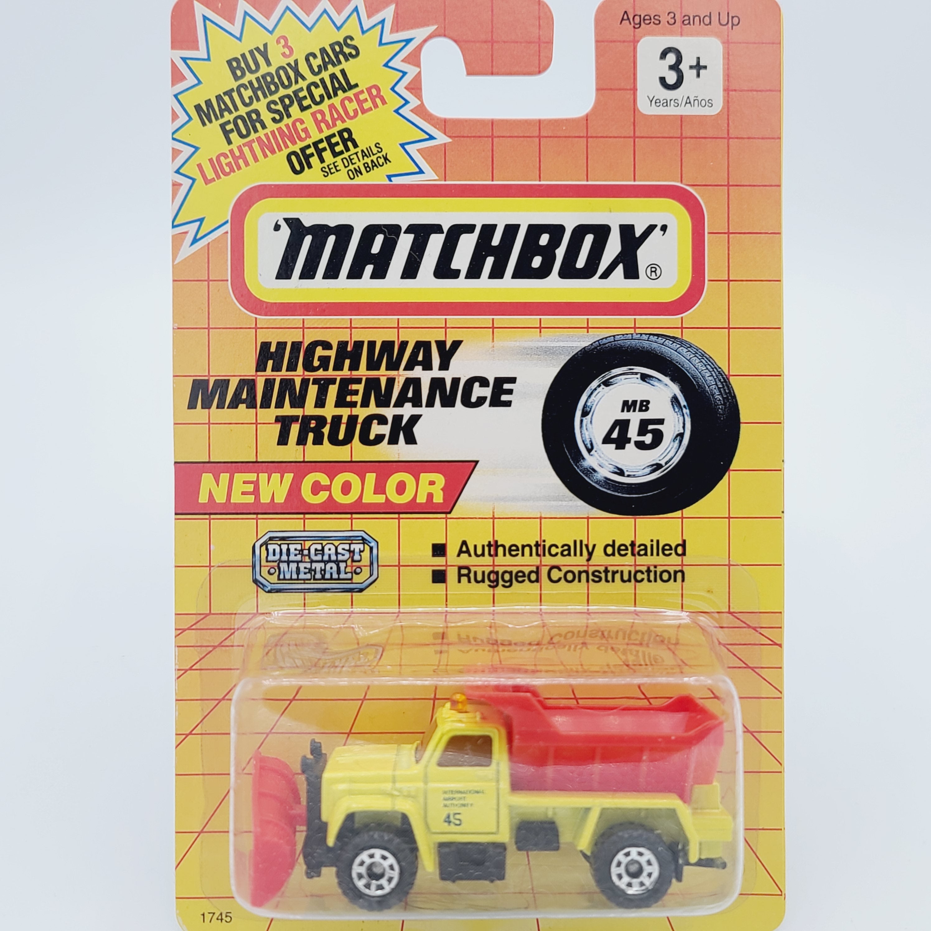 Matchbox Highway Maintenance Truck / Plowmaster 6000 (1993 MBX Basic 1