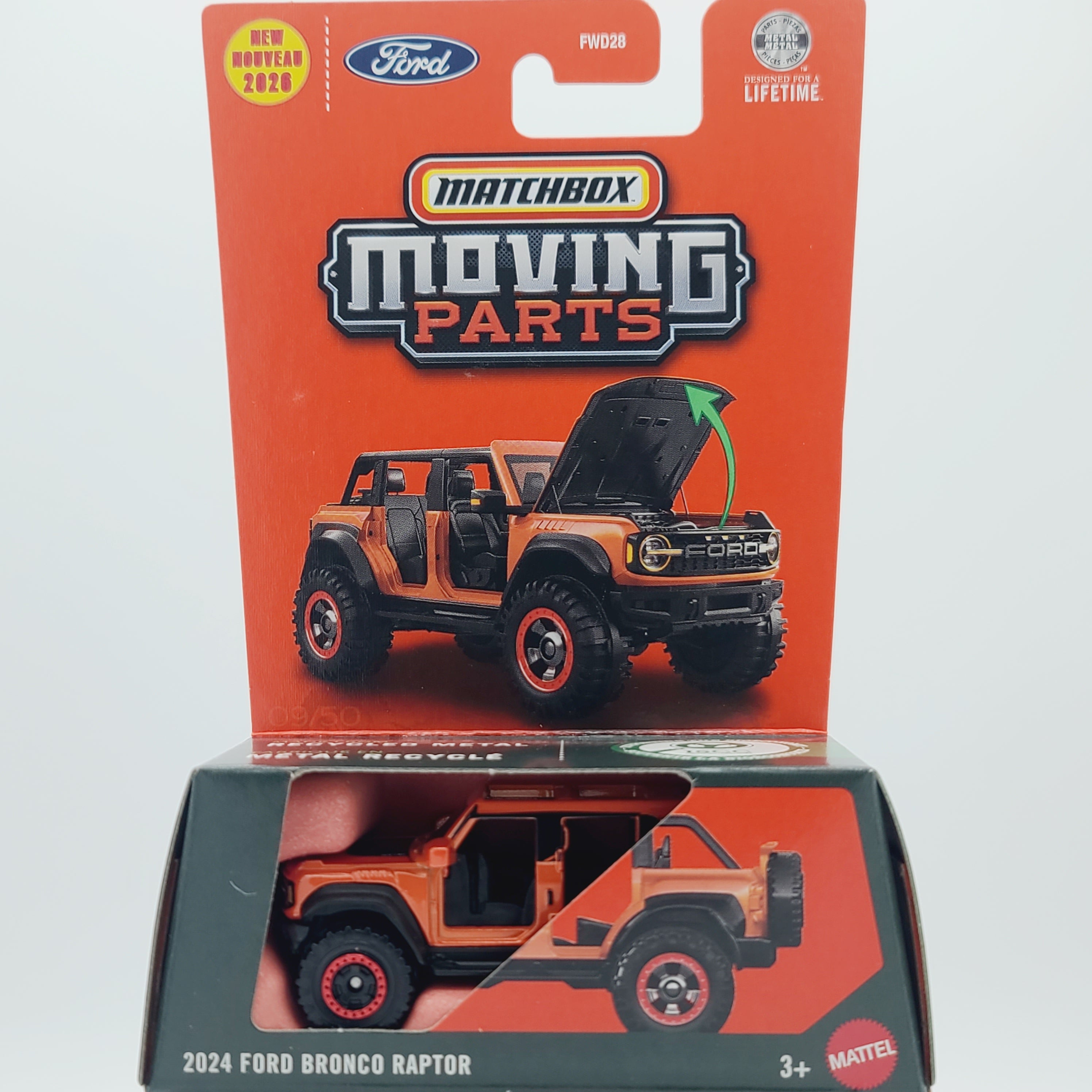 Matchbox '24 Ford Bronco Raptor (2026 Moving Parts Mix 2 K)