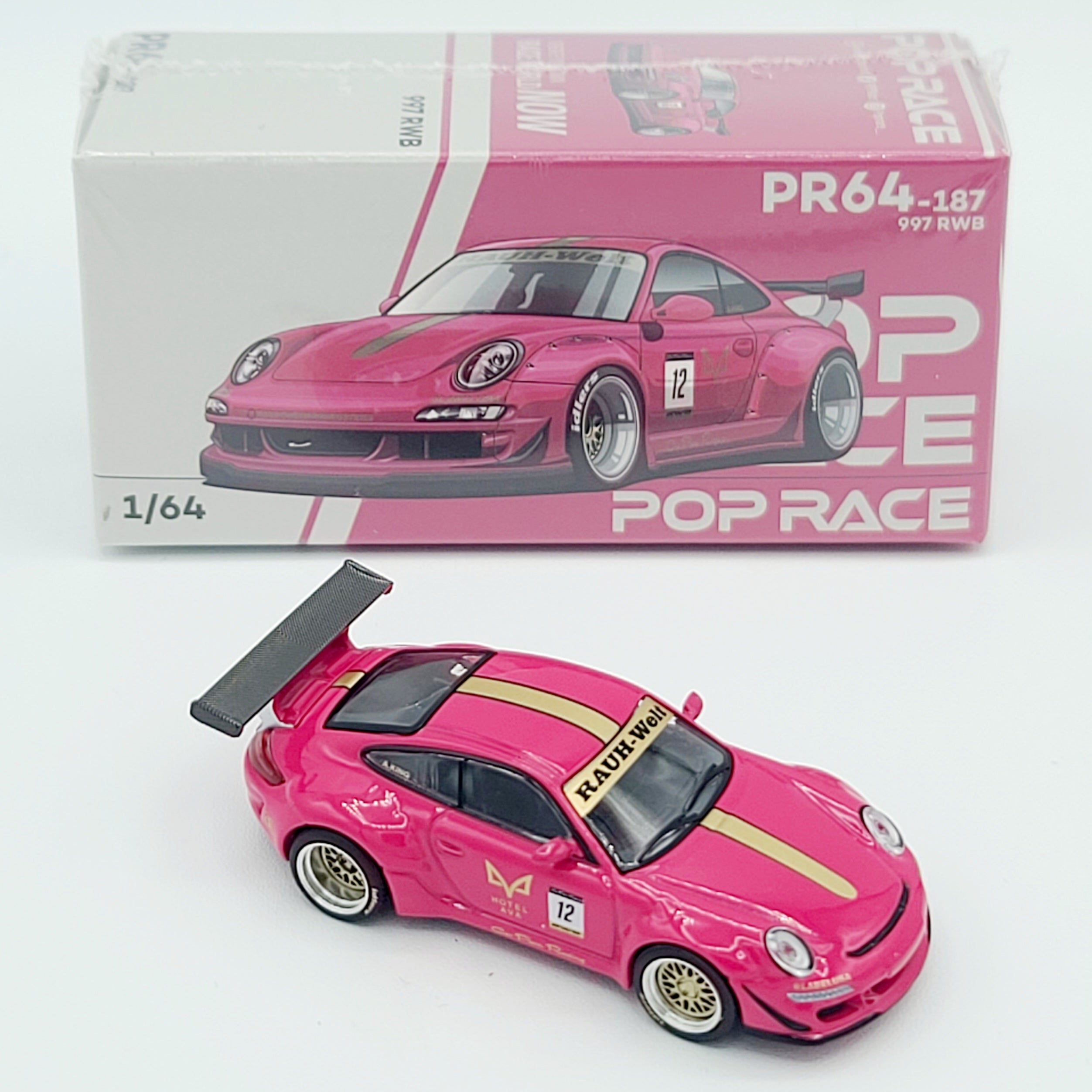 Pop Race Porsche 997 RWB "Hotel Ava" - 1:64 (2026 Limited Edition)