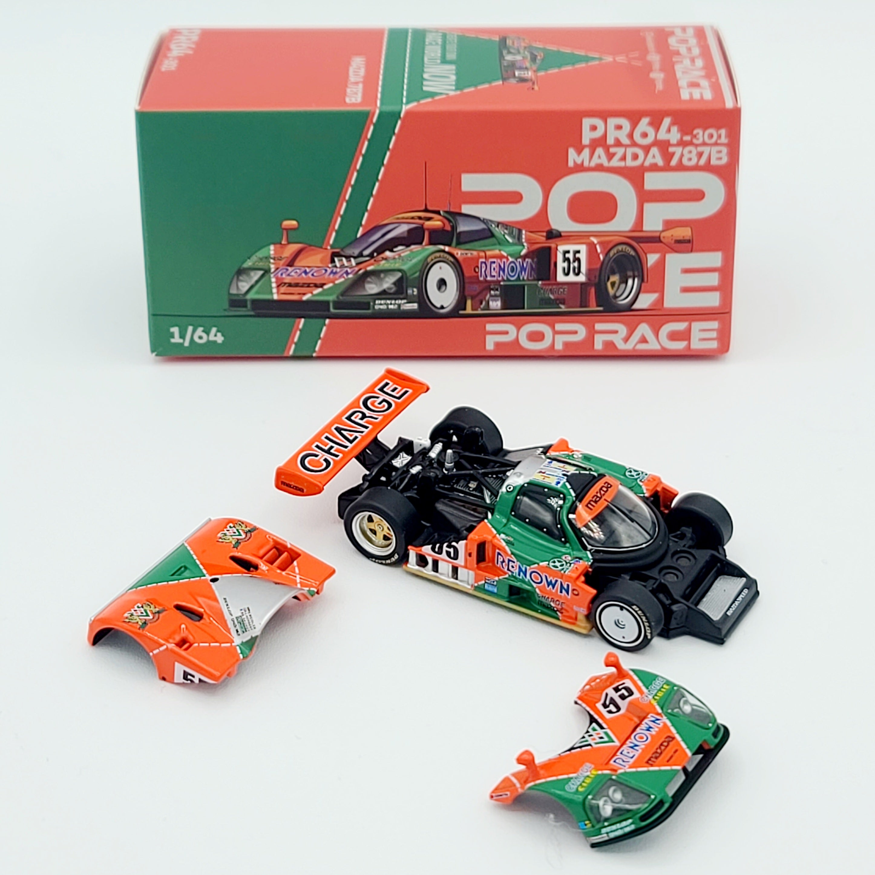 Pop Race Mazda 787B #55 Renown - 1:64, 1991 Le Mans (2026 Limited Edit