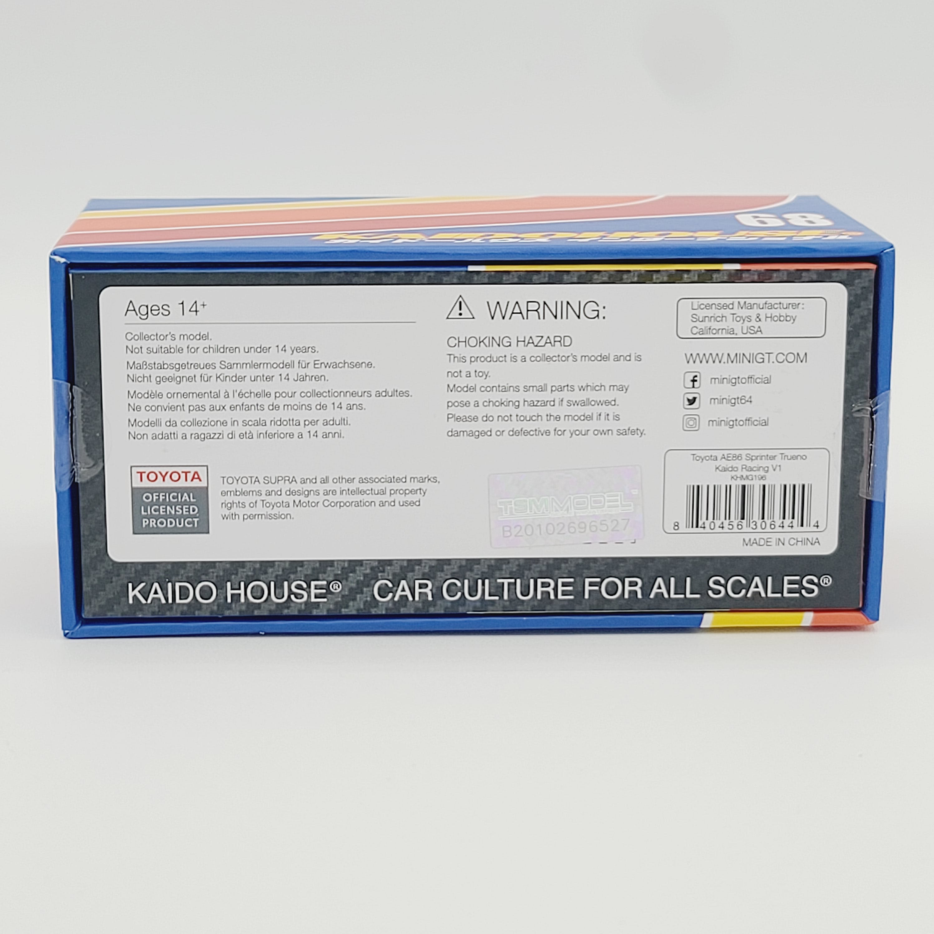 Kaido House x Mini GT Toyota AE86 Sprinter Trueno Kaido Racing V1 - 1:64 (2026 Limited Edition)