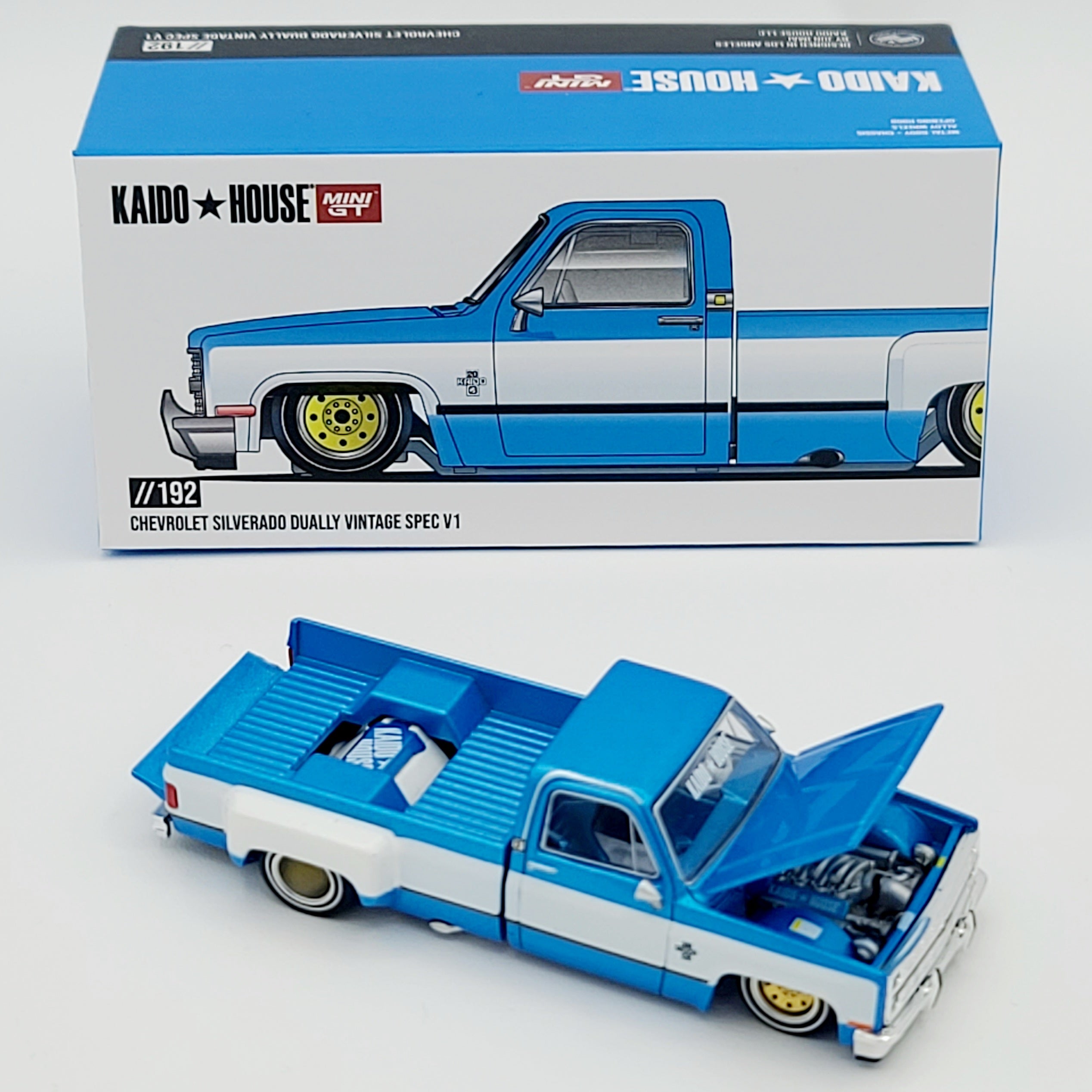 Kaido House x Mini GT Chevrolet Silverado Dually Kaido Vintage Spec V1 - 1:64 (2026 Limited Edition)
