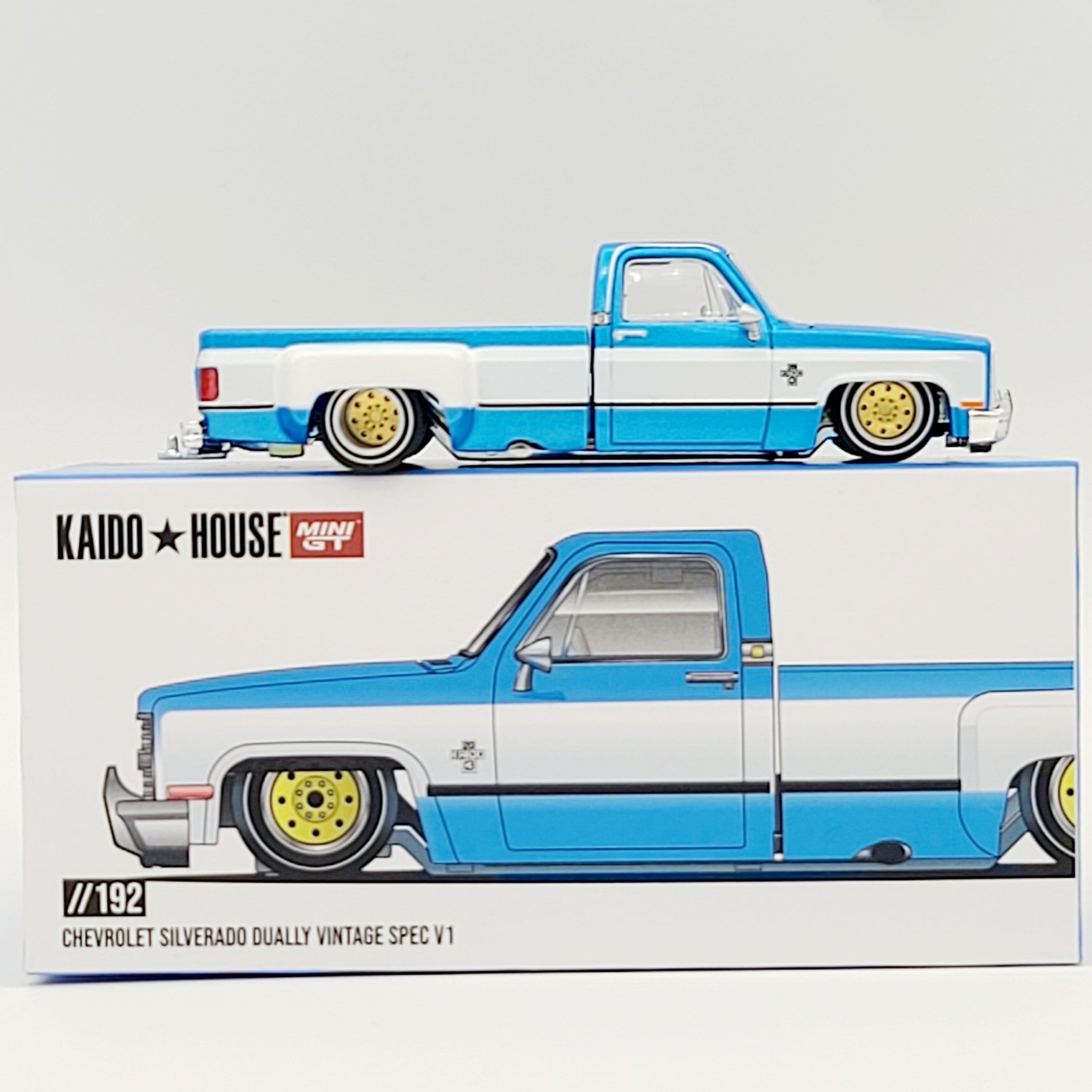 Kaido House x Mini GT Chevrolet Silverado Dually Kaido Vintage Spec V1