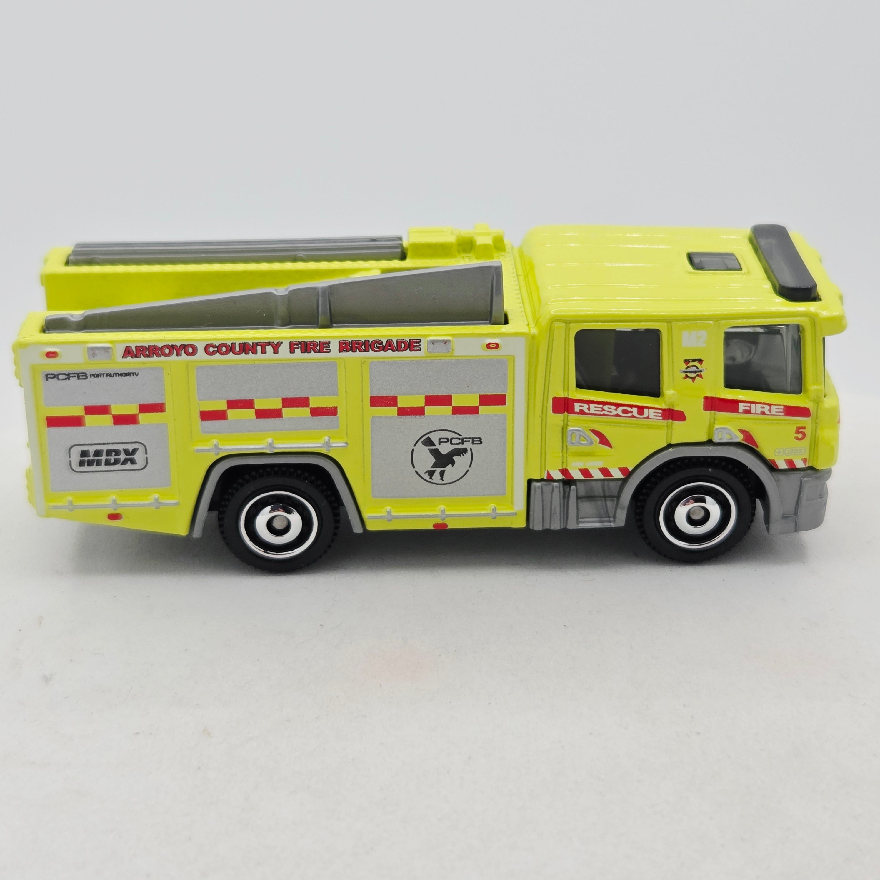 Matchbox Scania P360 Fire Truck "Arroyo County Fire" (2019 MBX Basic - Rescue)