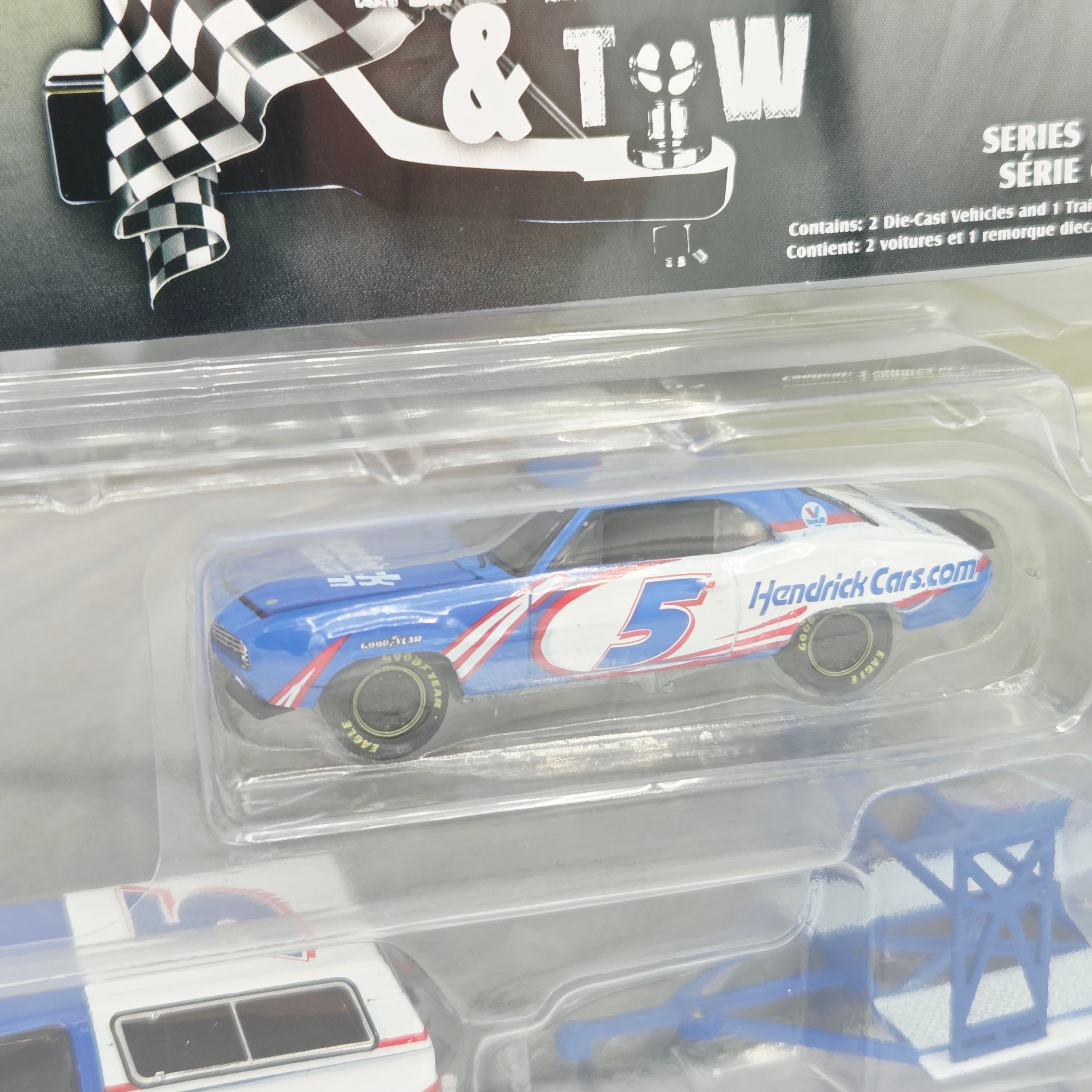 GreenLight '86 Chevrolet K5 Blazer w/ '69 Chevrolet Camaro - 1:64, Kyle Larson / Hendrick Motorsports (2026 Racing Hitch & Tow Series 6)