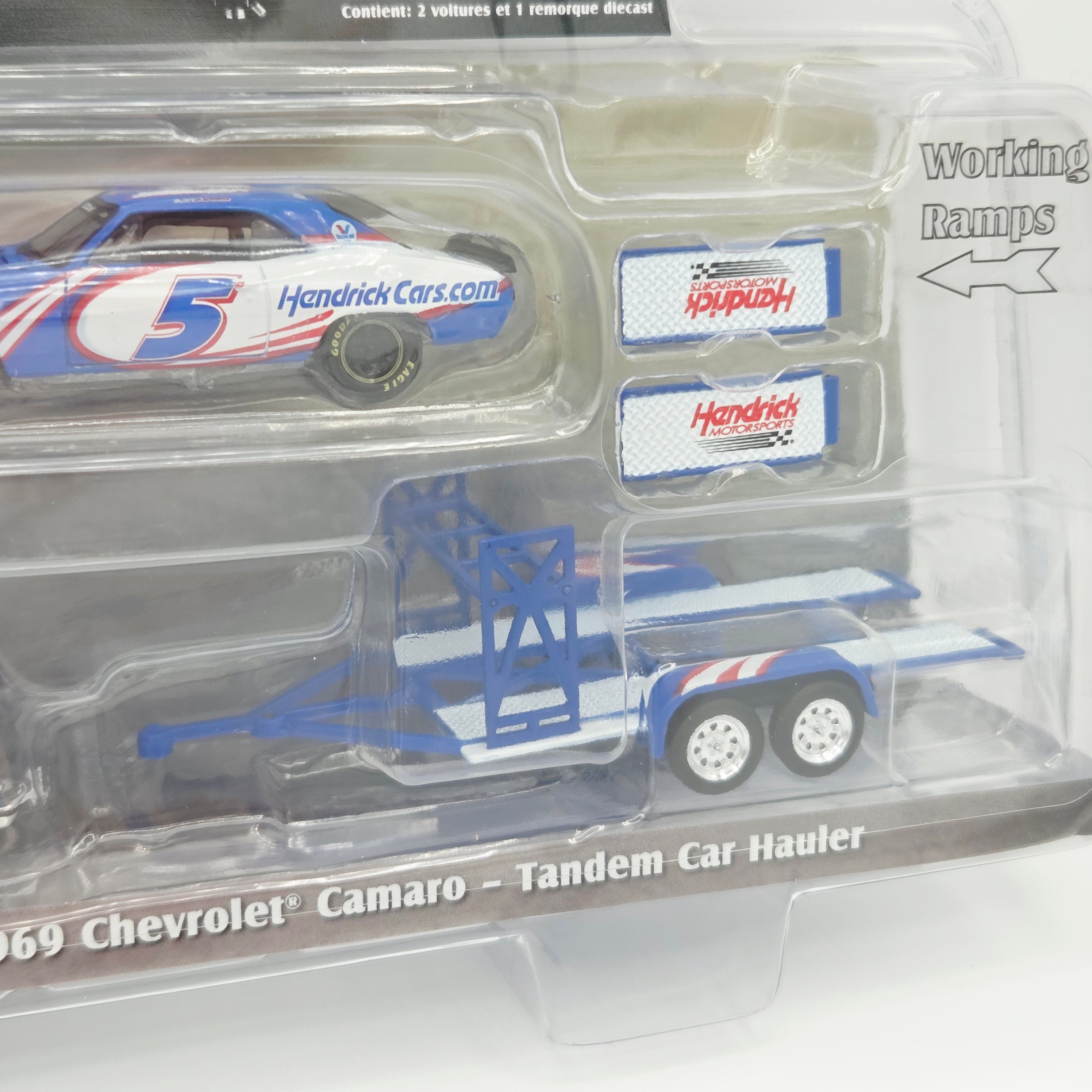 GreenLight '86 Chevrolet K5 Blazer w/ '69 Chevrolet Camaro - 1:64, Kyle Larson / Hendrick Motorsports (2026 Racing Hitch & Tow Series 6)