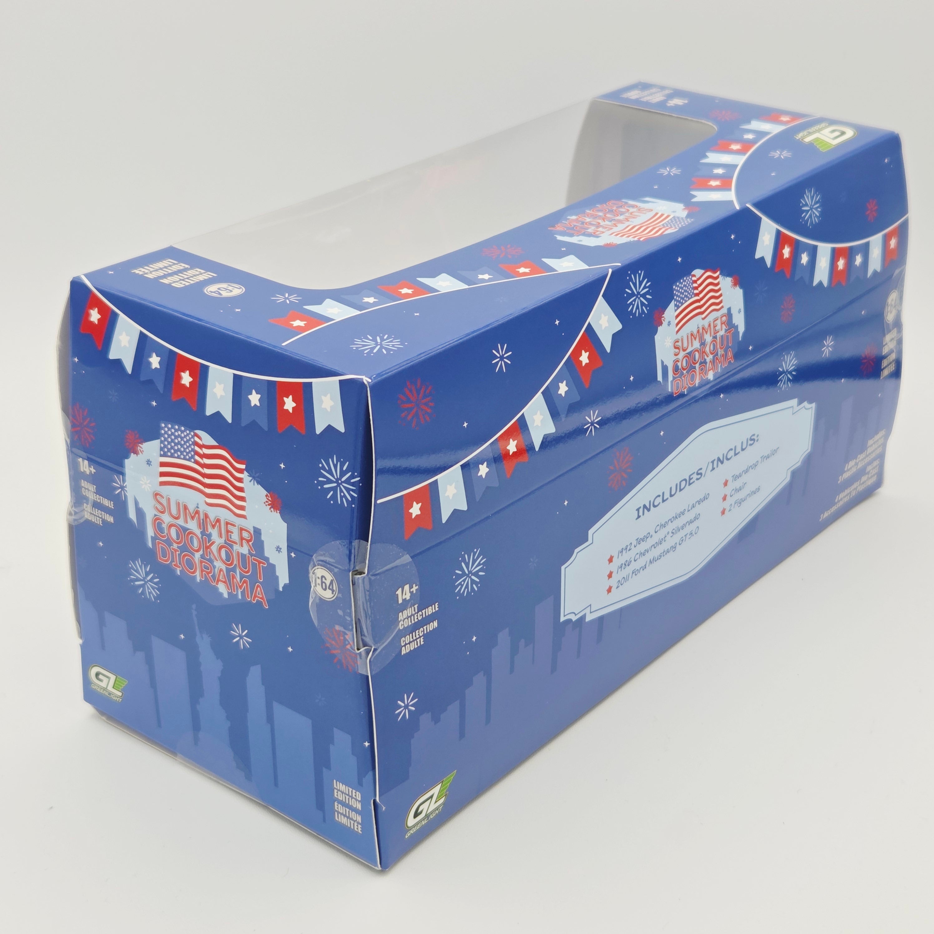 GreenLight "Summer Cookout Diorama" Box Set - Chevrolet, Jeep, Ford - 1:64 (2026 Limited Edition)