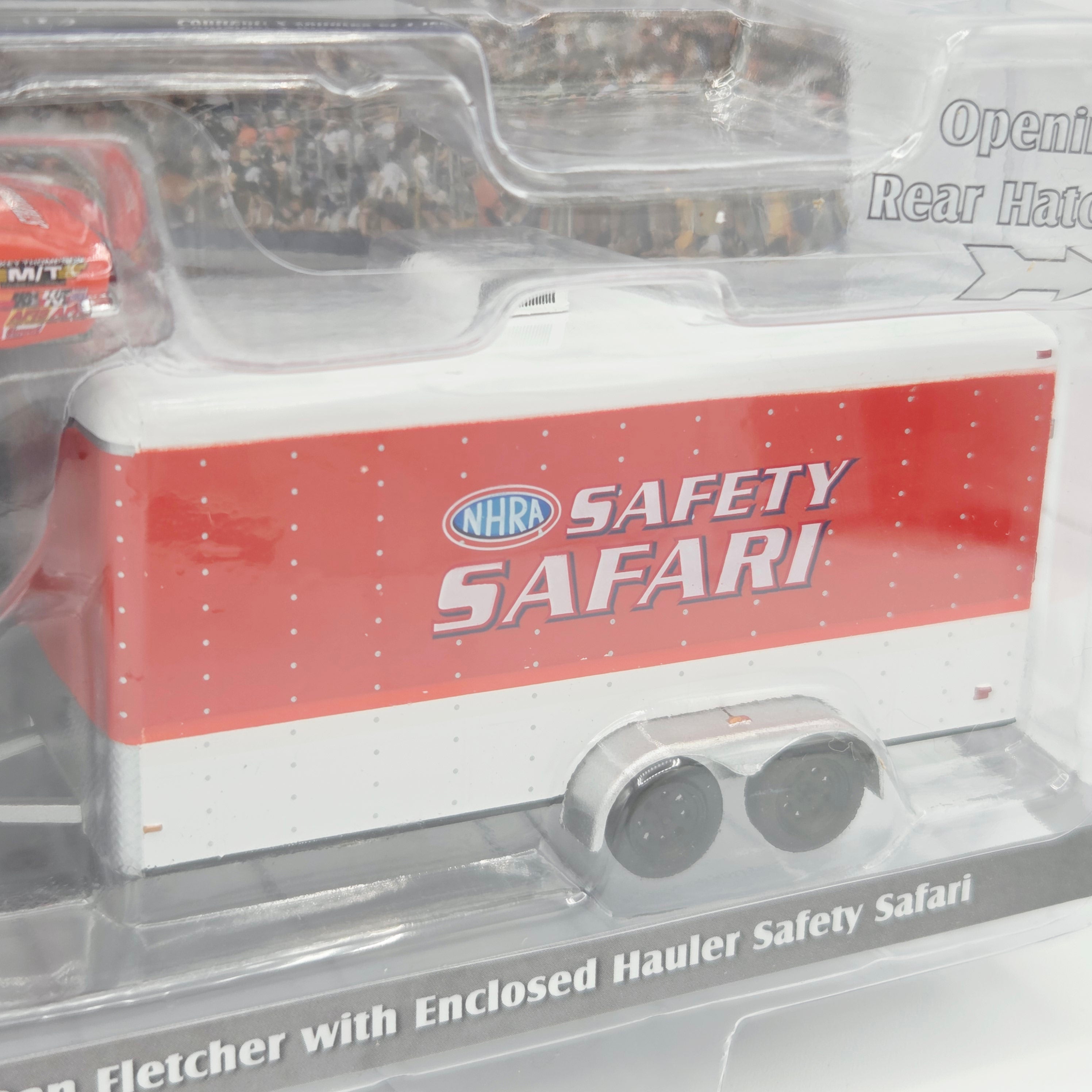 GreenLight '69 Ford F-250 w/ '69 Chevrolet Camaro Z28 - 1:64, Dan Fletcher / Safety Safari (2026 Racing Hitch & Tow Series 6)