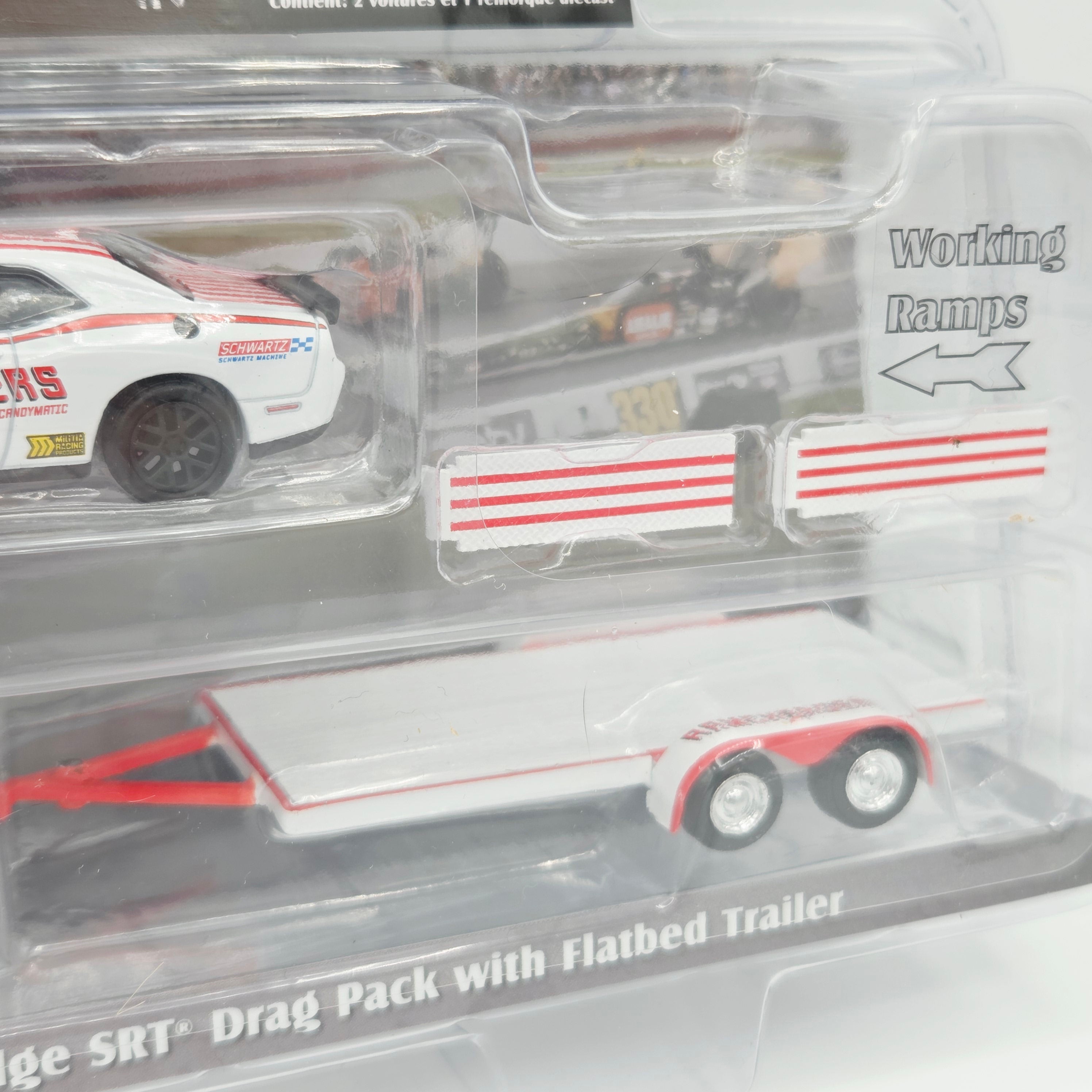 GreenLight '18 Dodge Durango w/ '21 Dodge SRT Drag Pack - 1:64, Ramchargers (2026 Racing Hitch & Tow Series 6)